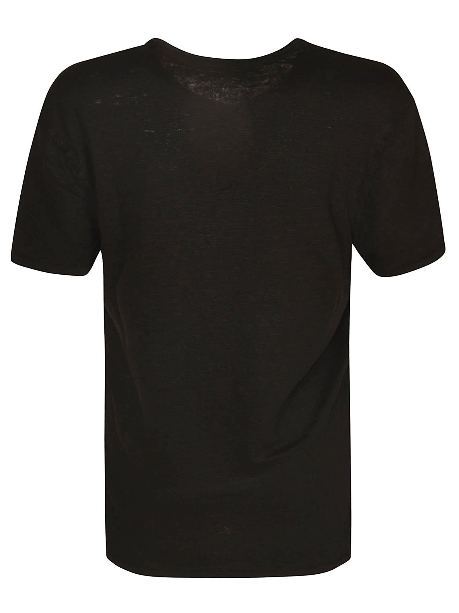 Shop Majestic Long-sleeved Buttoned T-shirt In Black