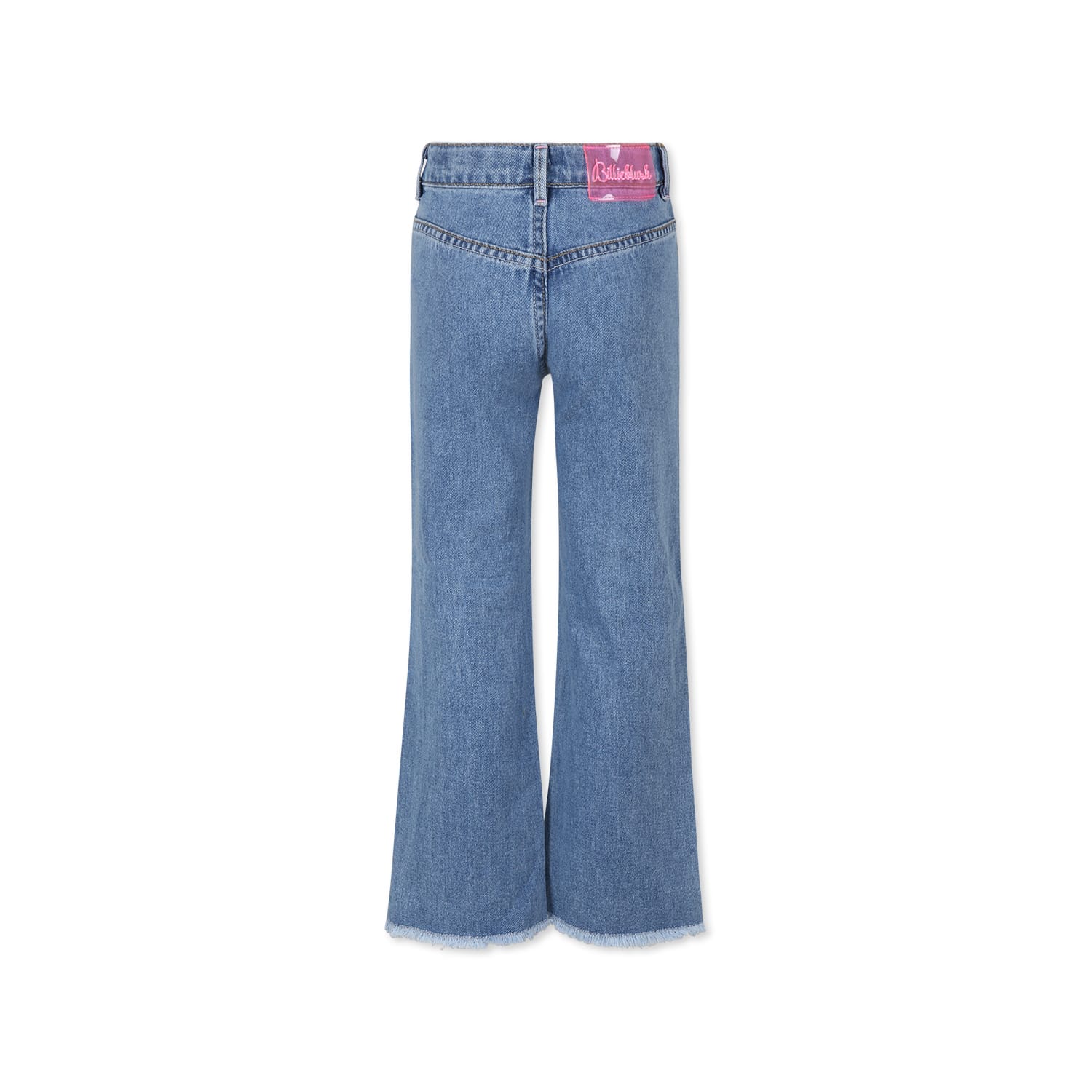Billieblush Sequin-trimmed Jeans In Denim