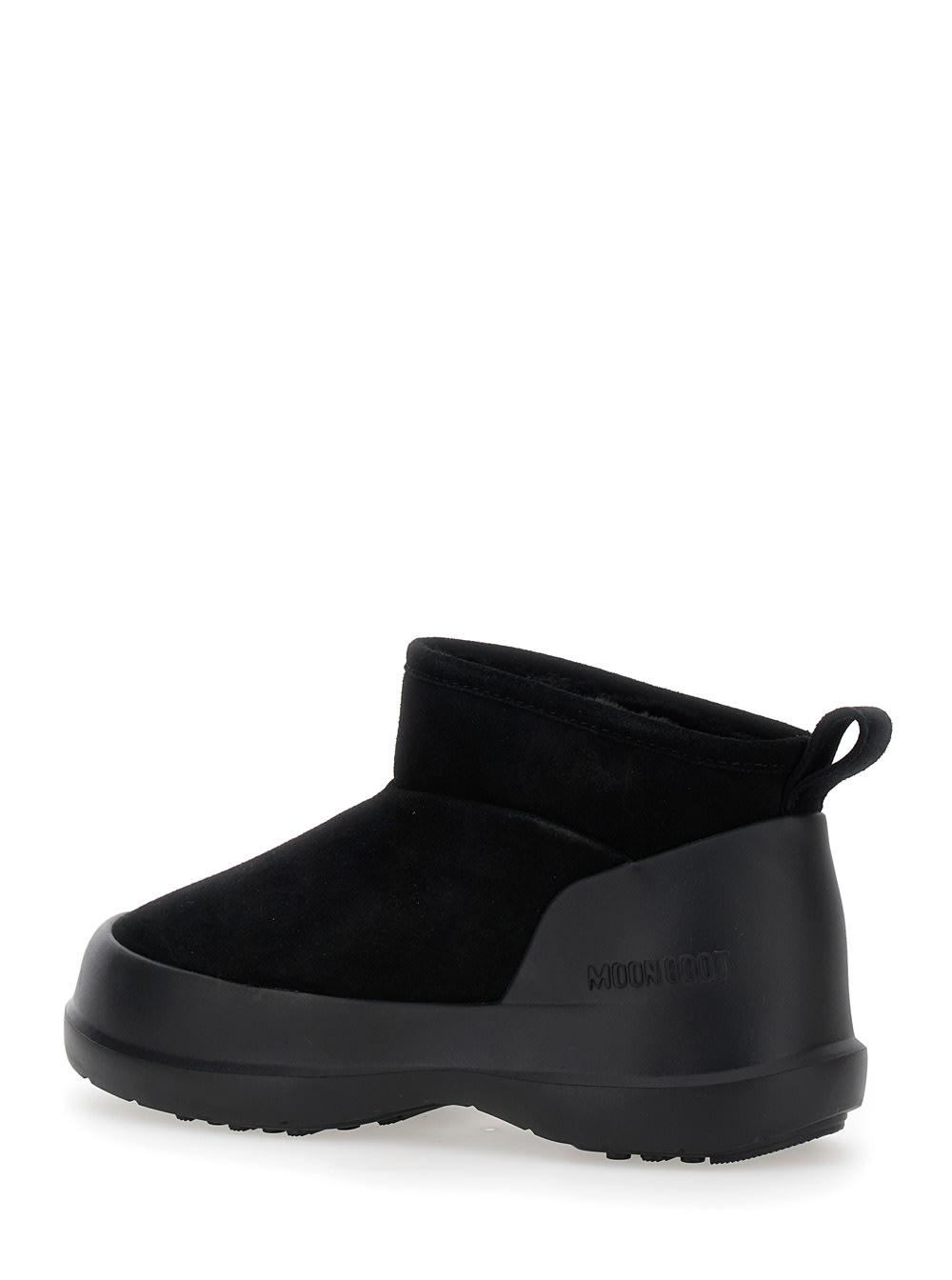 Moon Boot Luna Low-suede Boots In Black
