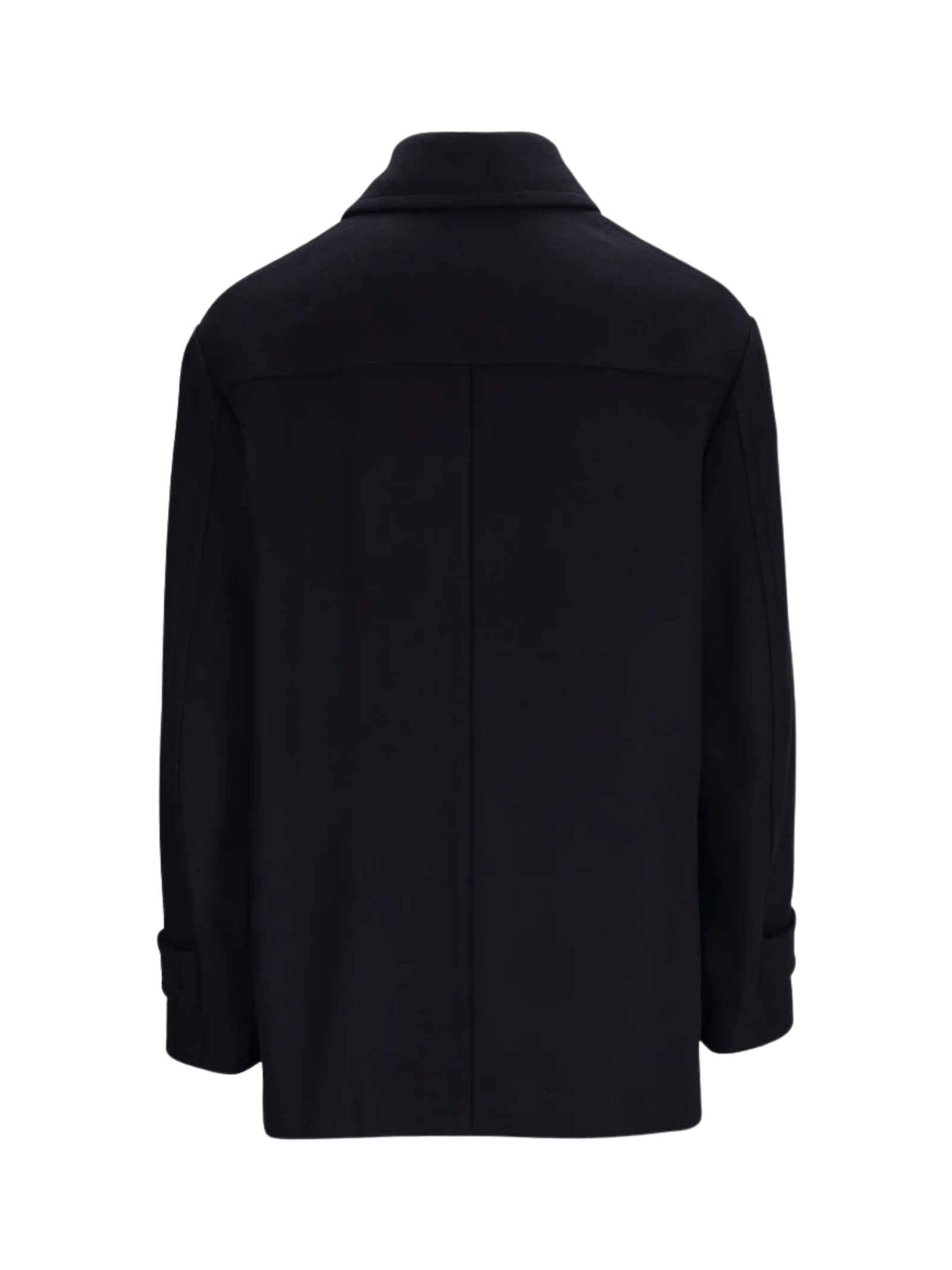 Dries Van Noten Single-breasted Rivne Short Coat In Black