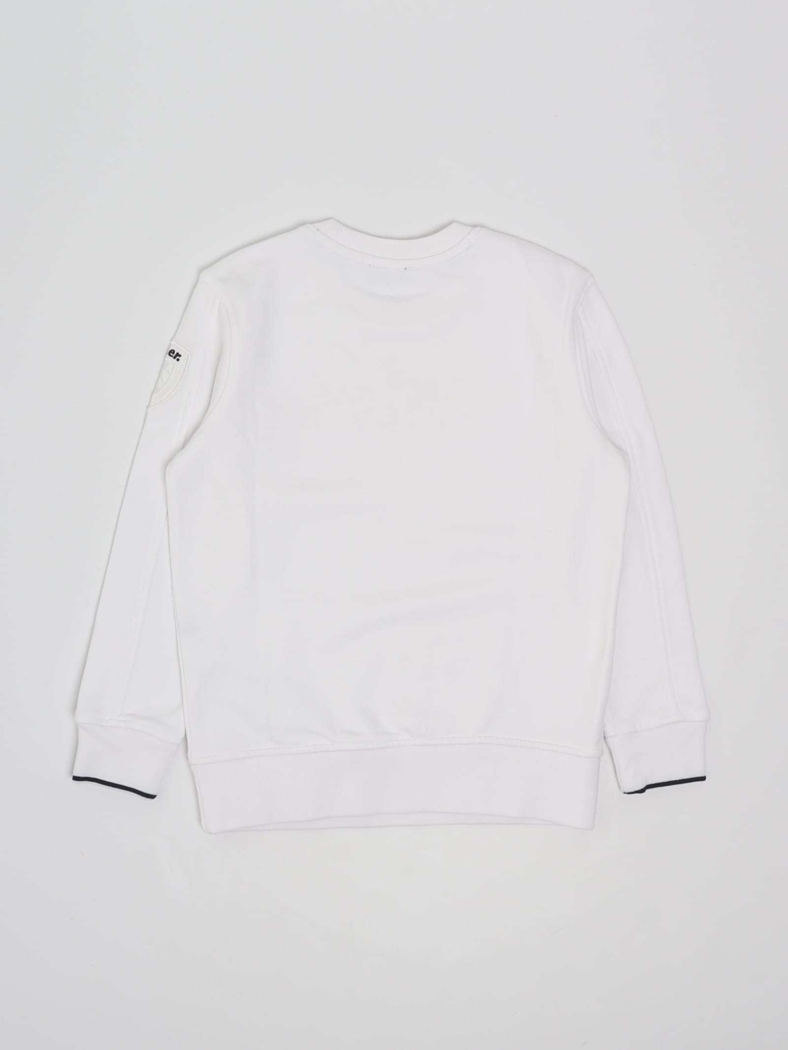 Shop Blauer Sweatshirt Sweatshirt In Bianco