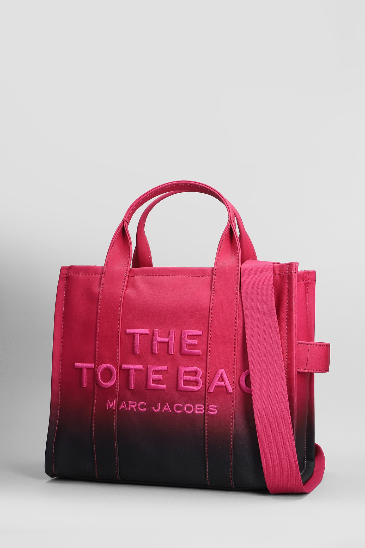 Shop Marc Jacobs The Medium Tote Tote In Fuxia Cotton