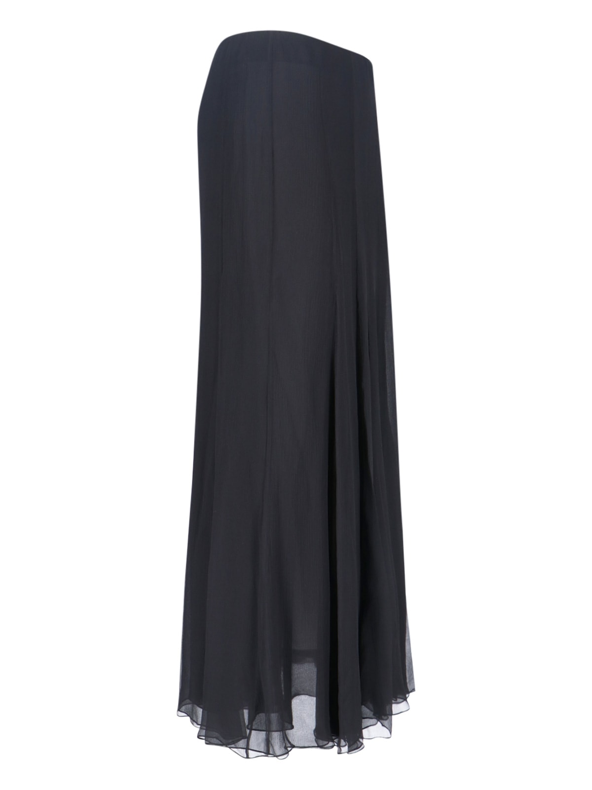 Chloé Women Fluid Silk Maxi Skirt In Black