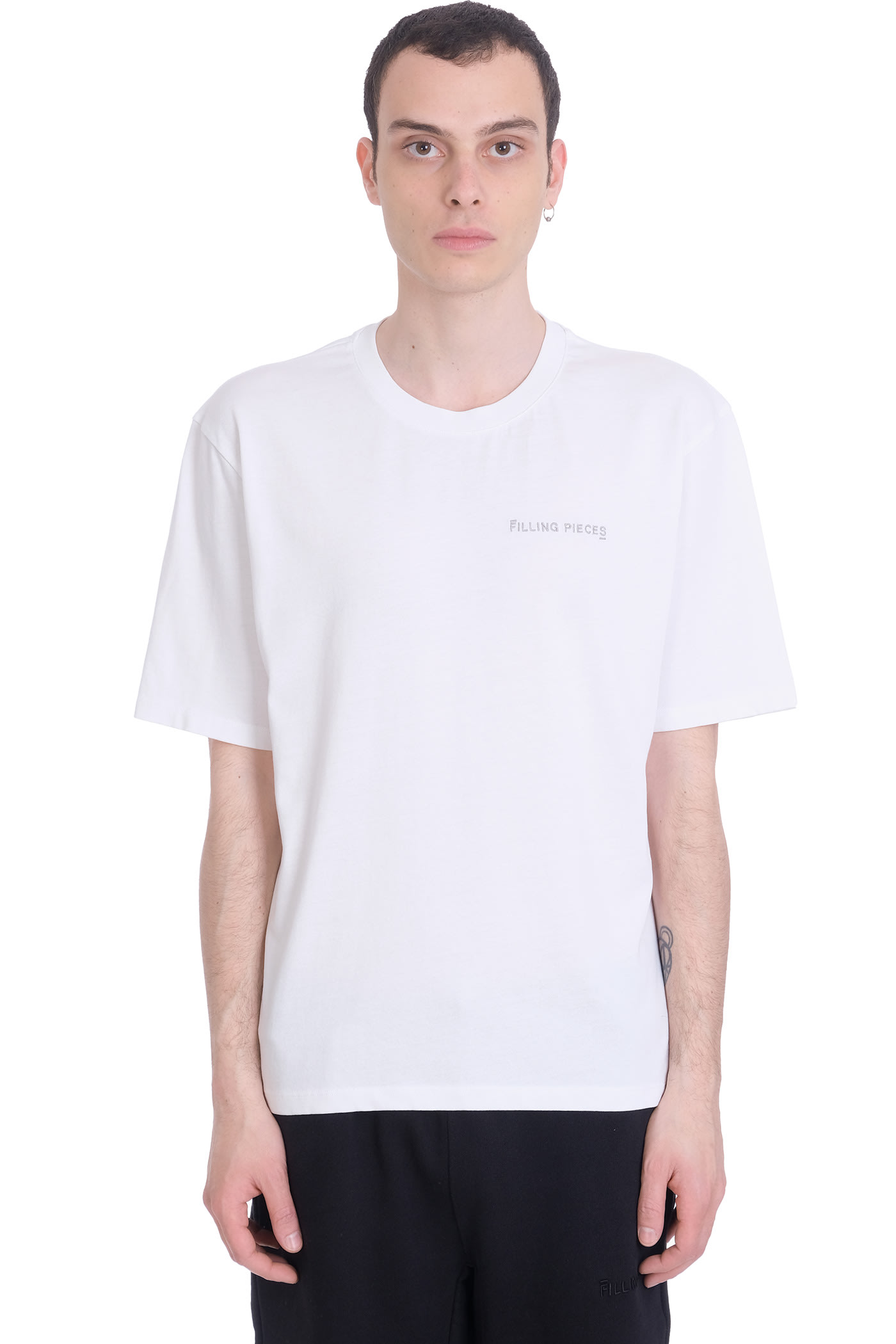 Filling Pieces T-shirt In White Cotton
