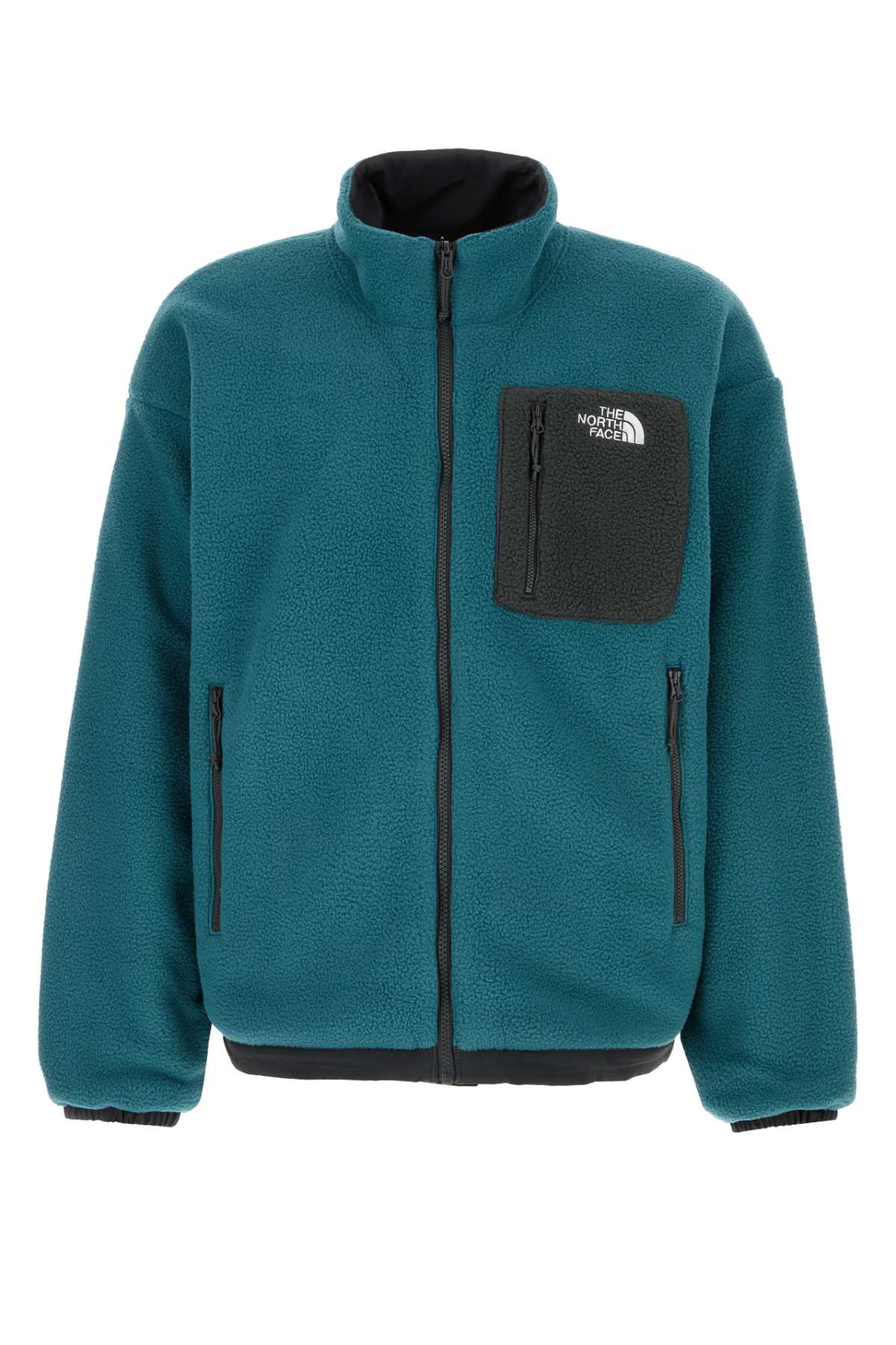 The North Face Petrol Fleece Reversible Jacket In Green