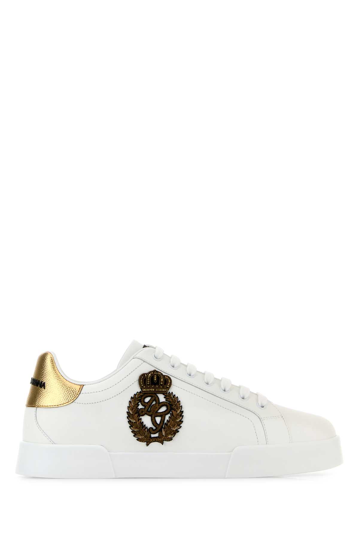 White Nappa Leather Portofino Sneakers