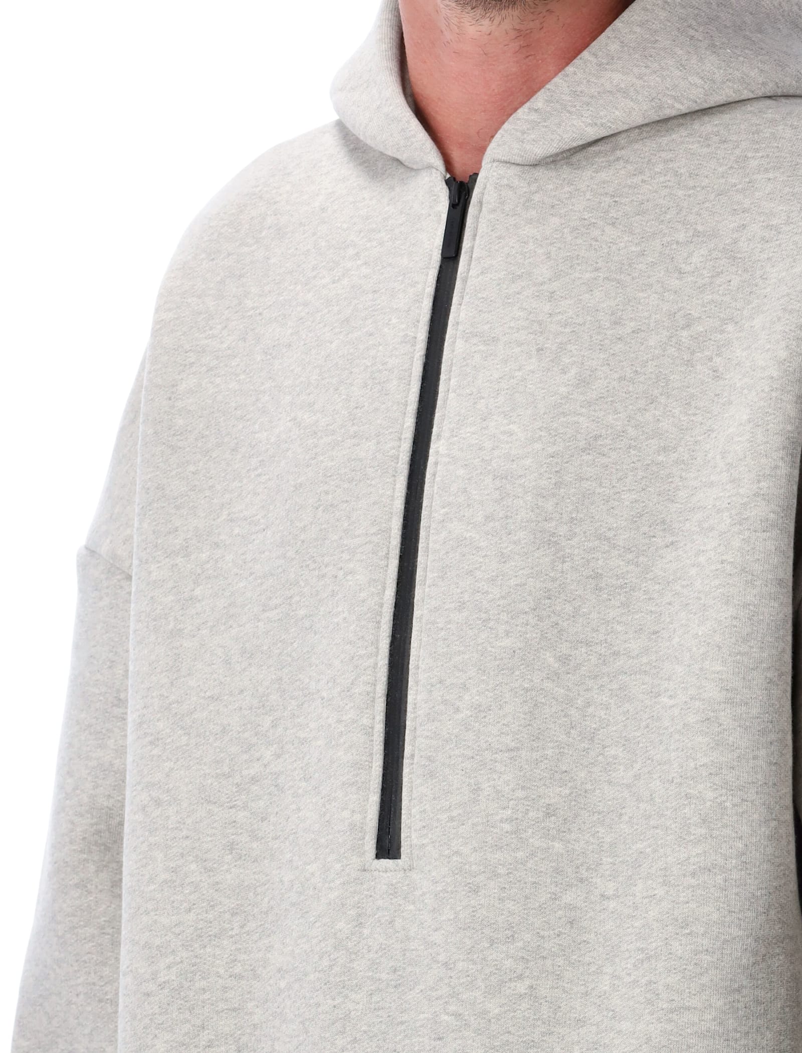 Fear Of God Athletics Half-zip Hoodie In Gray