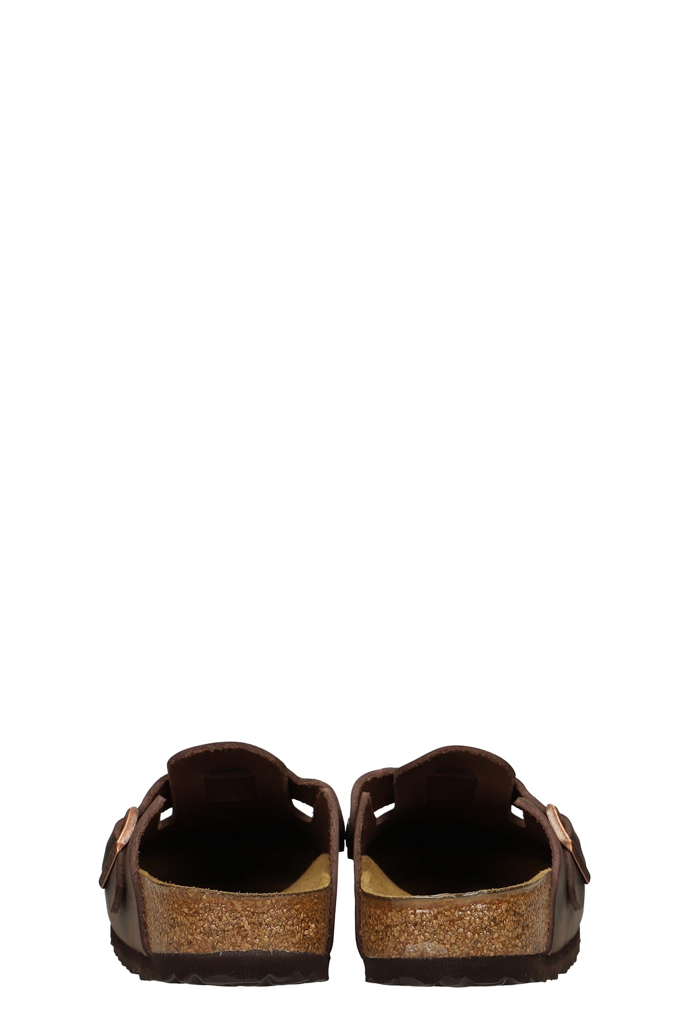 Birkenstock Boston Oiled Sabot In Habana Leather In Brown
