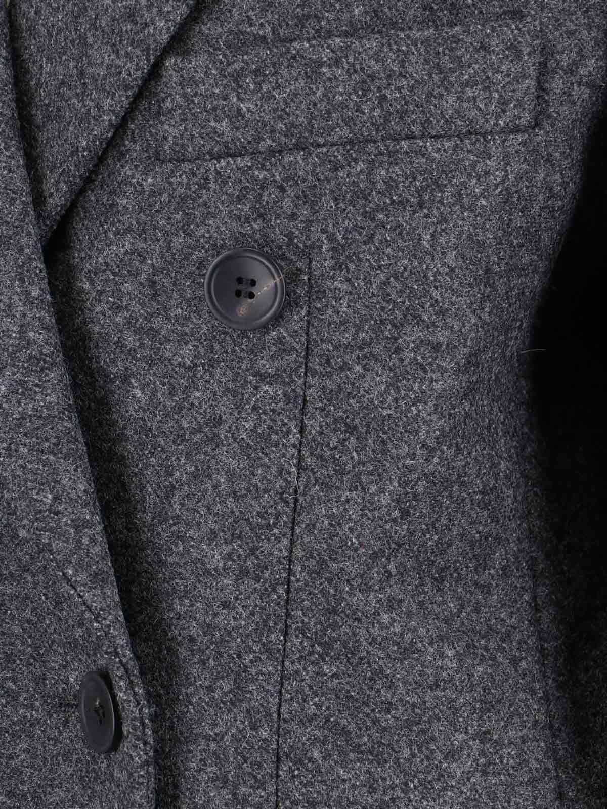 Isabel Marant Double-breasted Jacket With Notched Lapels In Gray