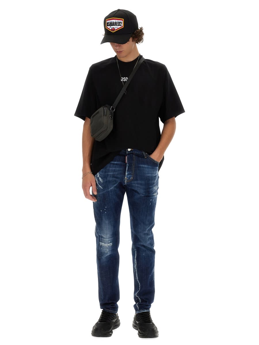 Shop Dsquared2 Dsq2 Loose Fit T-shirt In Nero