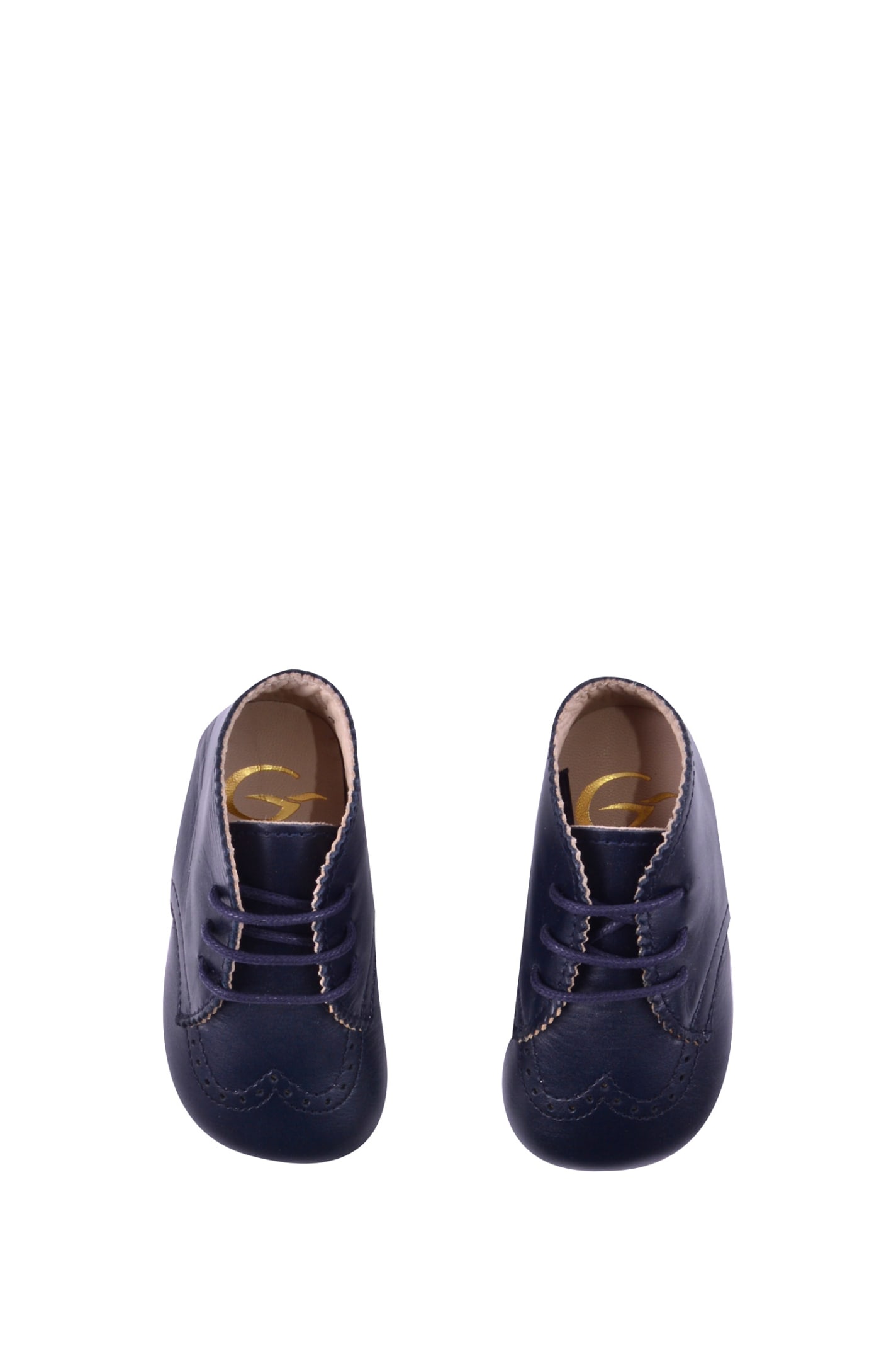 Shop Gallucci Leather Sneakers In Blue