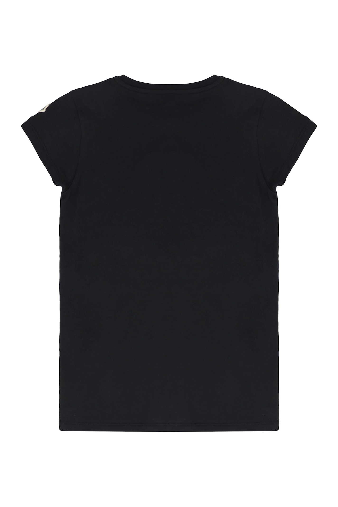 Moncler Cotton Dress In Black