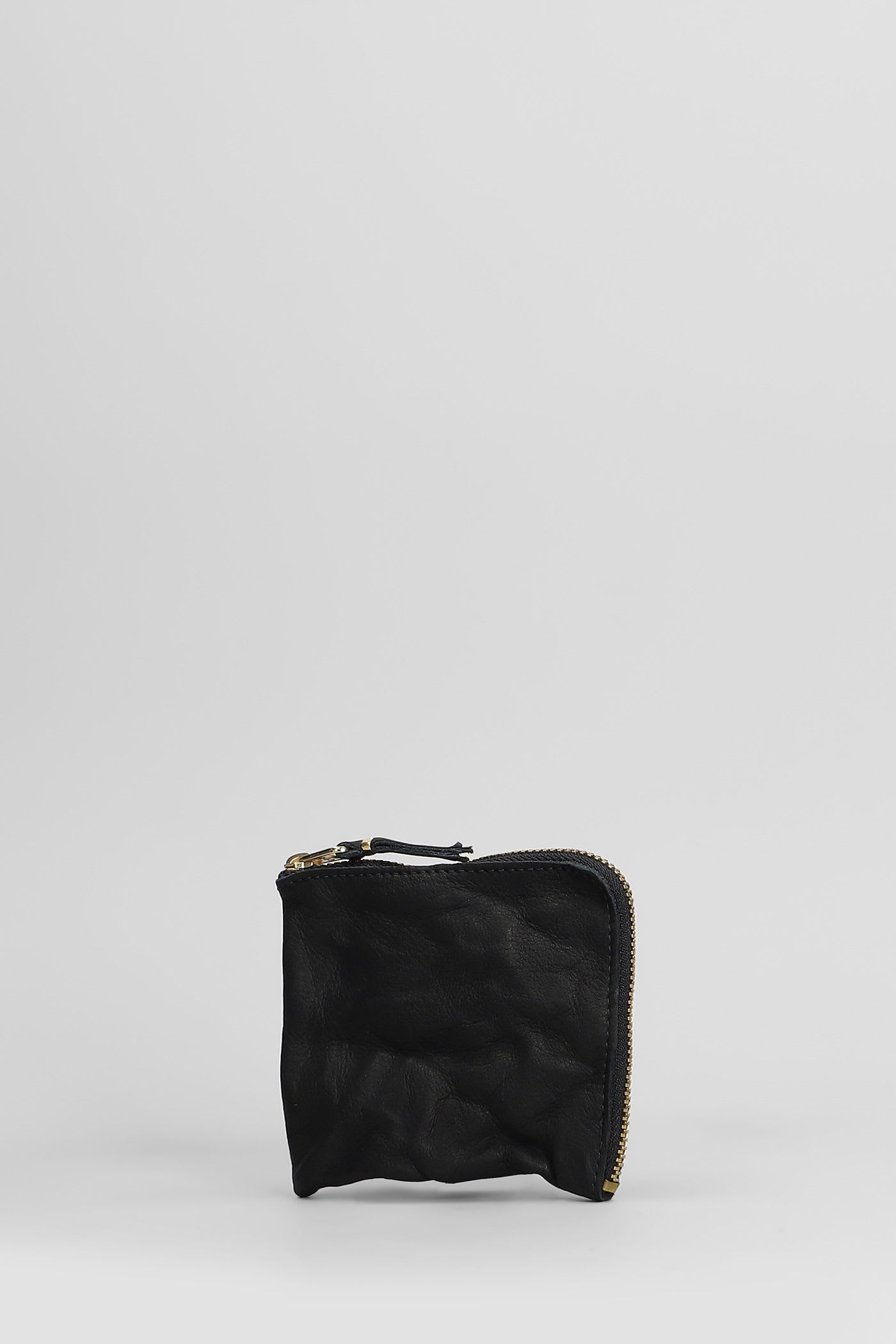 Comme Des Garçons Wallet In Black Leather In Black