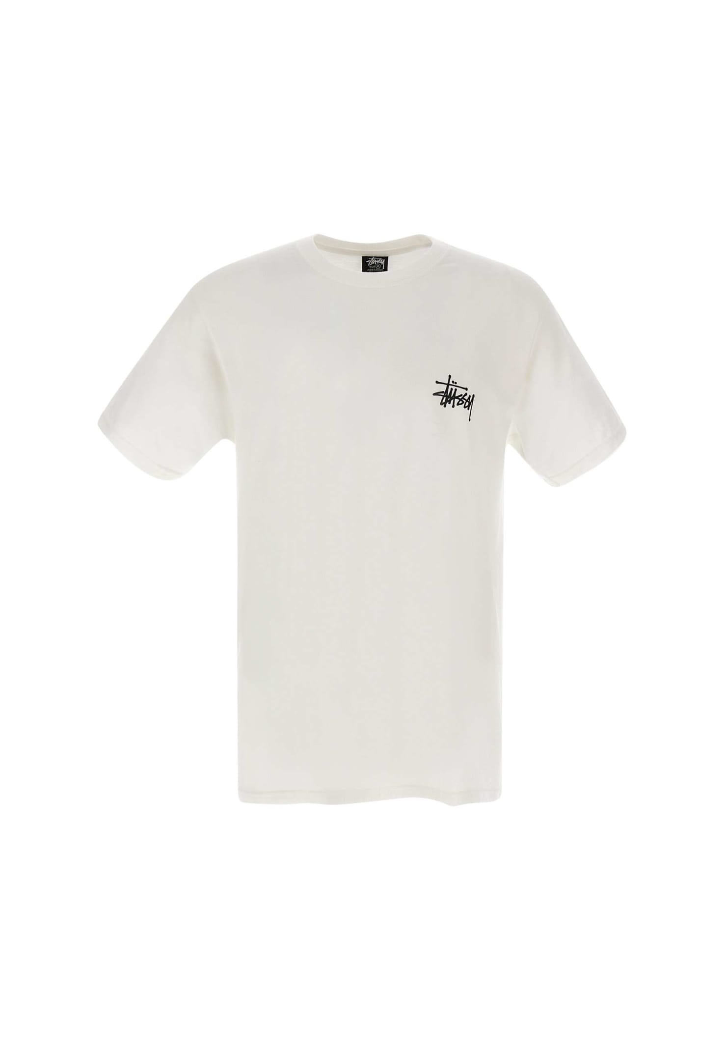 Stussy Basic Tee Cotton T-shirt In White