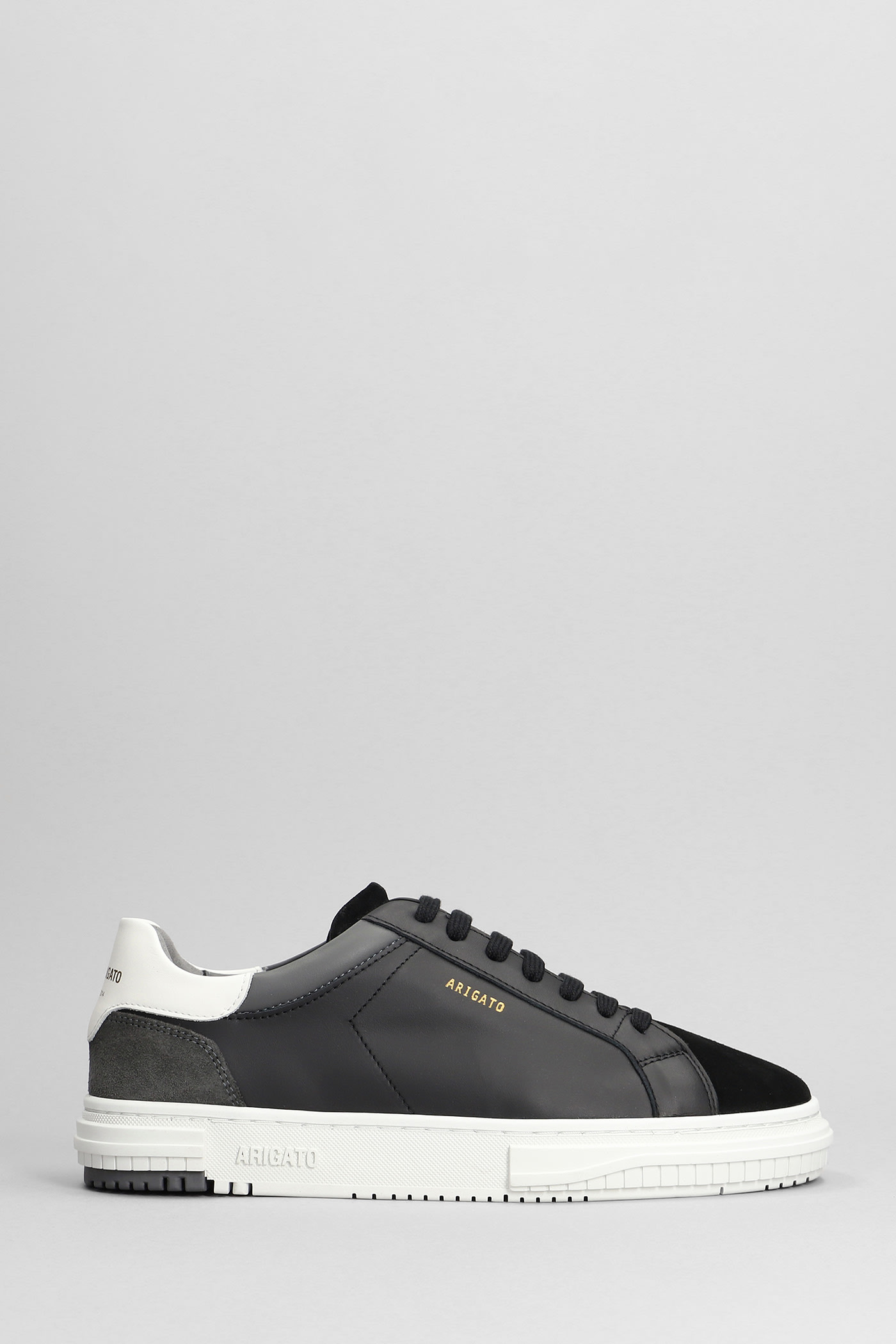 Shop Axel Arigato Atlas Sneakers In Black Suede And Leather