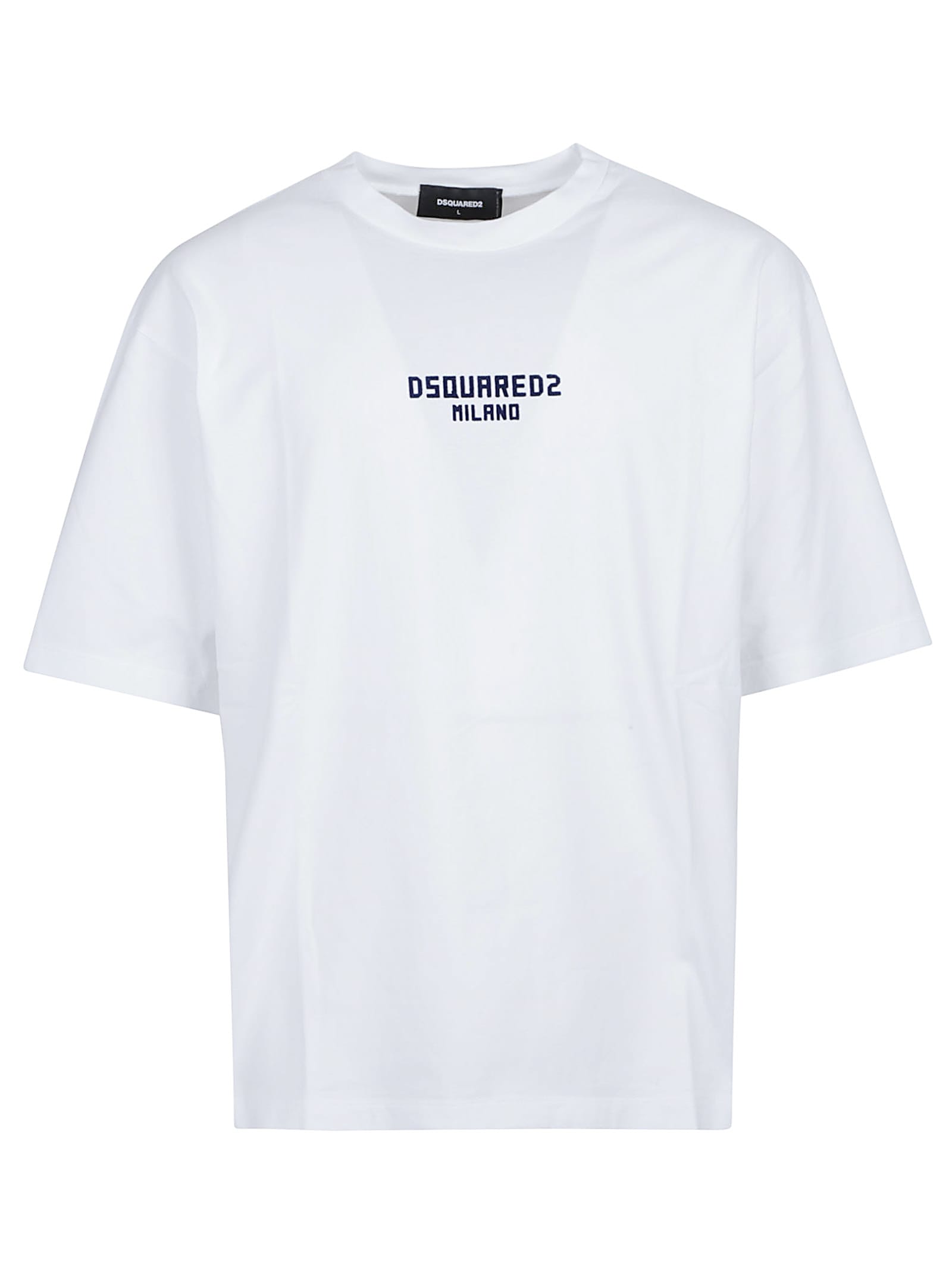 Dsquared2 White Cotton T-shirt With Logo