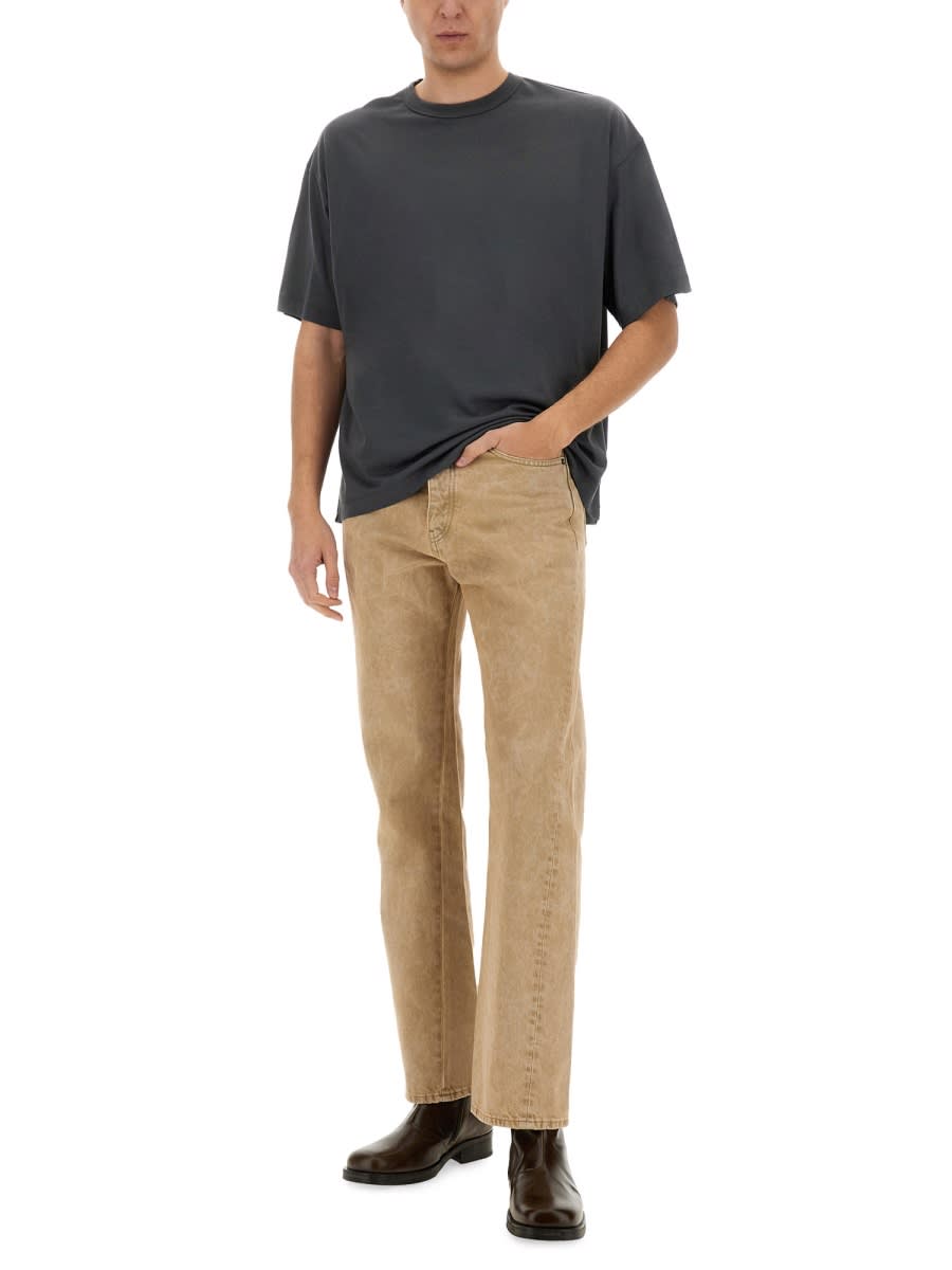 Sunflower Belt Loop Denim Trousers In Beige