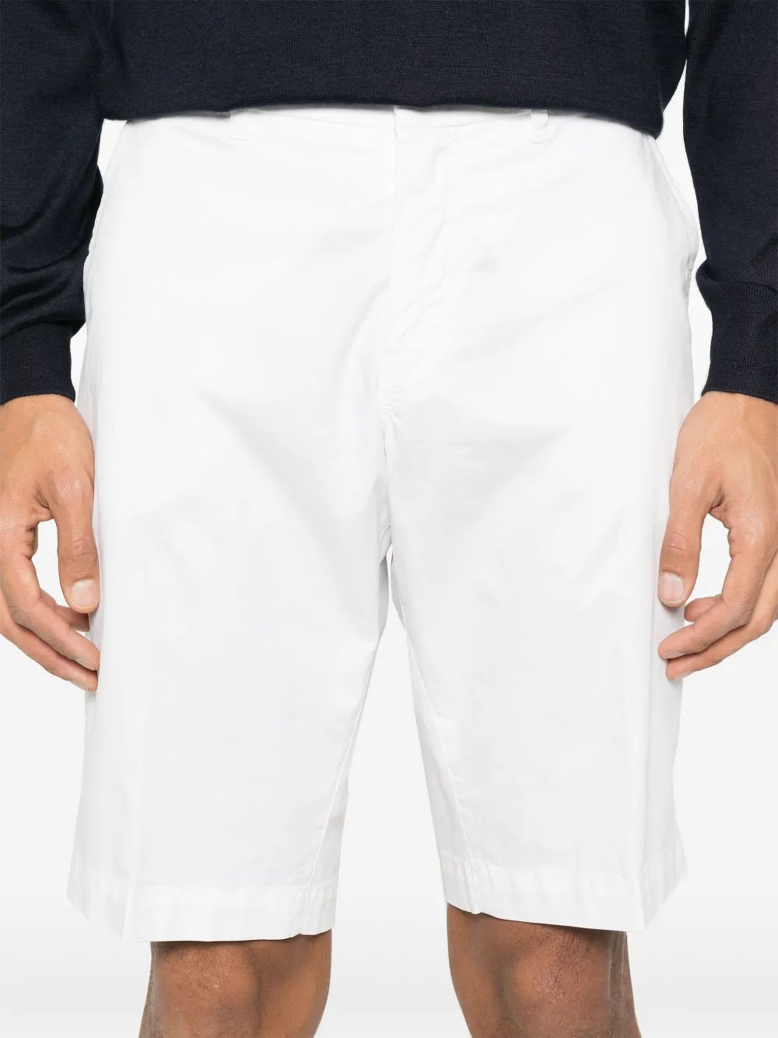 Fay Twill Chino Sorts In White