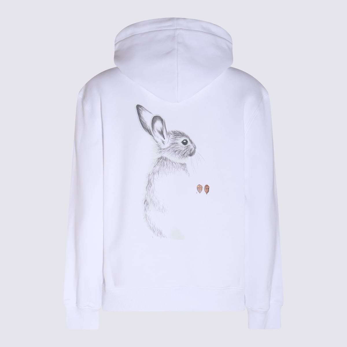 Shop Lanvin White Cotton Rabbit Sweatshirt