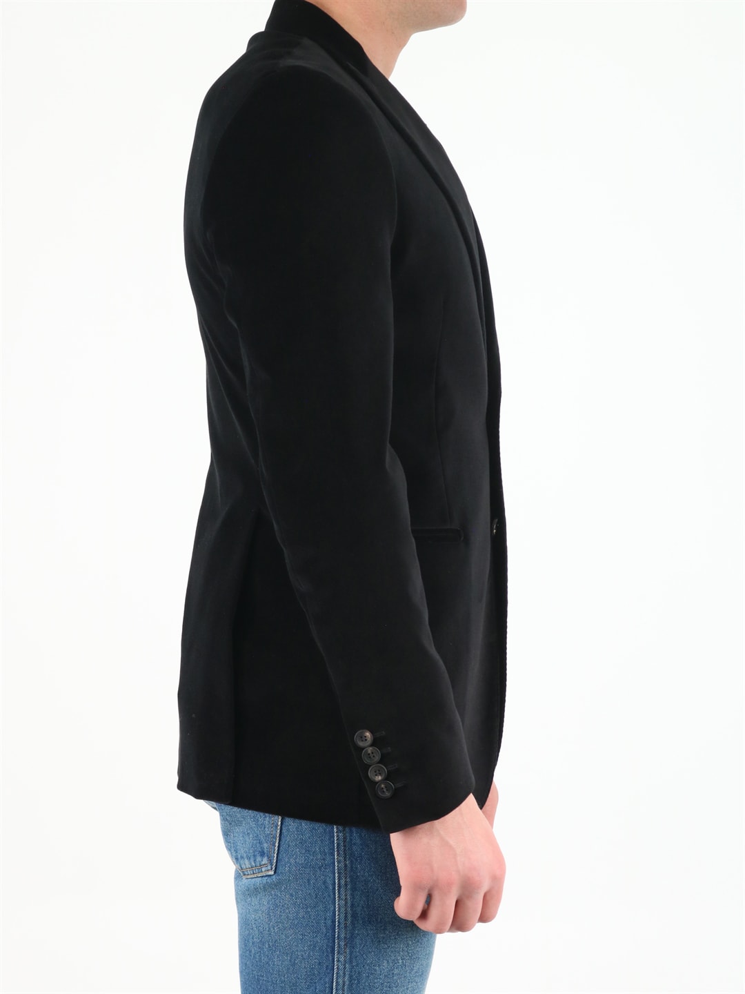 Shop Tonello Black Velvet Jacket