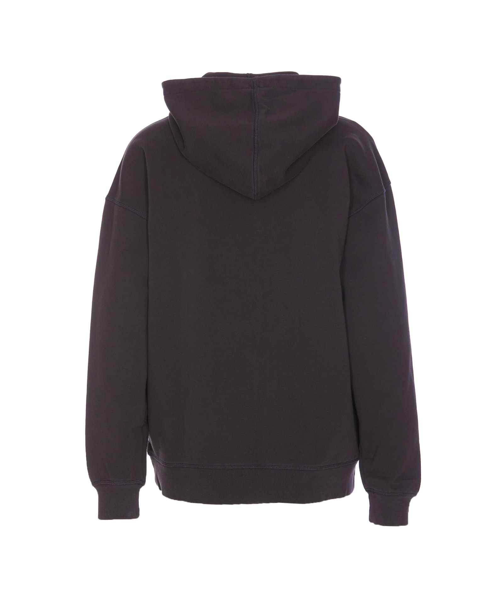 Ganni Women Cherries Organic Cotton Hoodie In Black