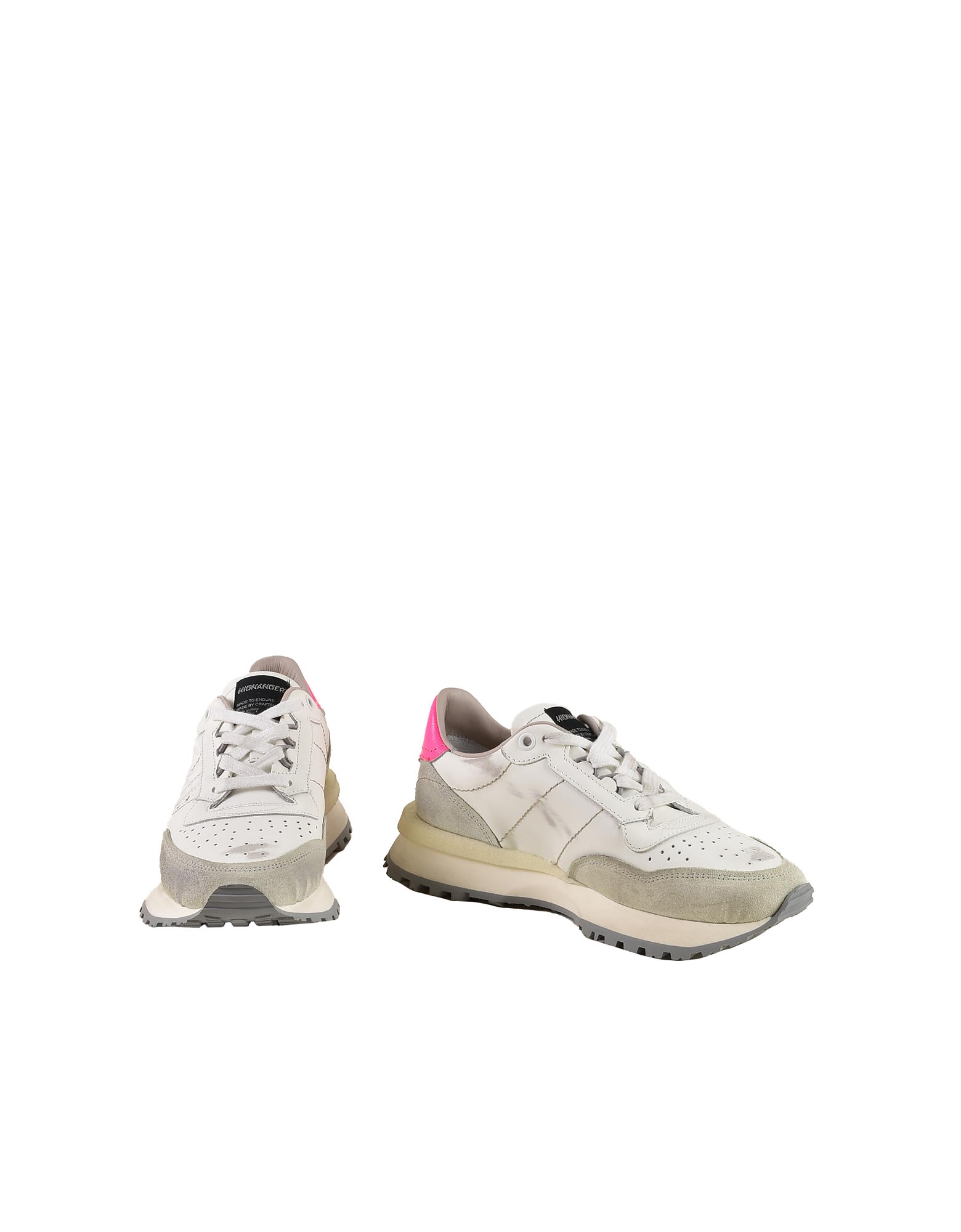 Hidnander Womens White / Gray Sneakers