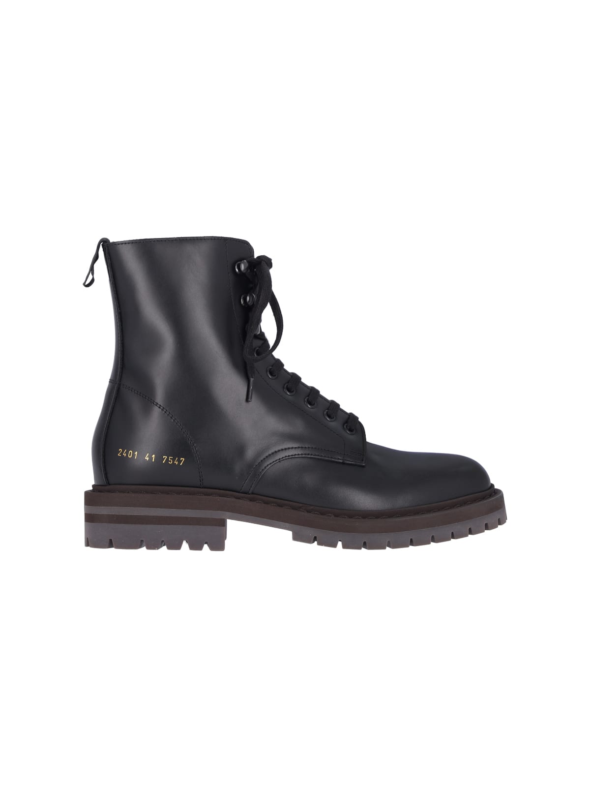 Shop Common Projects Leather Derby Boots In Black