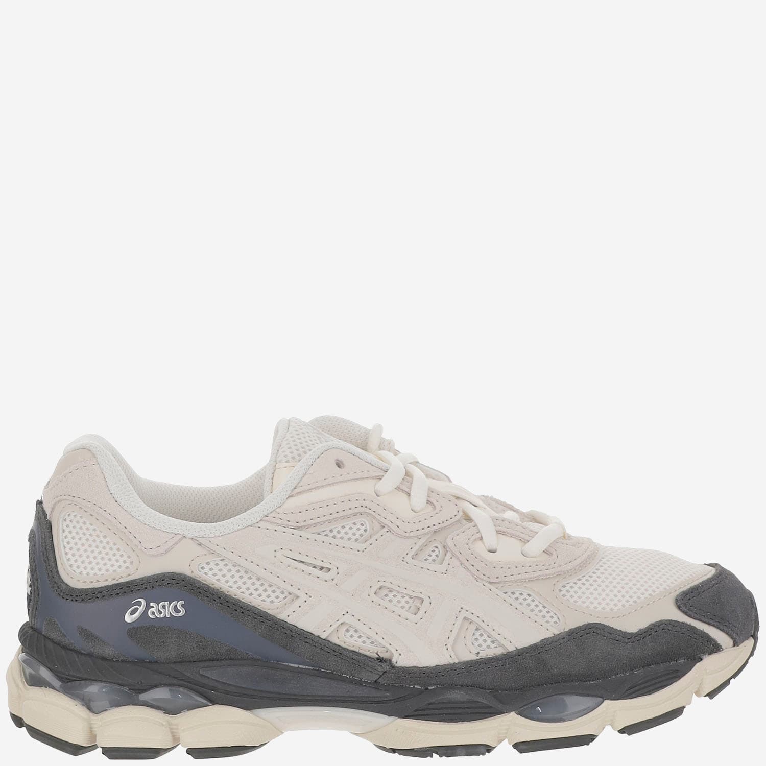Asics Nyc Mesh Rubber Sole Sneakers In White