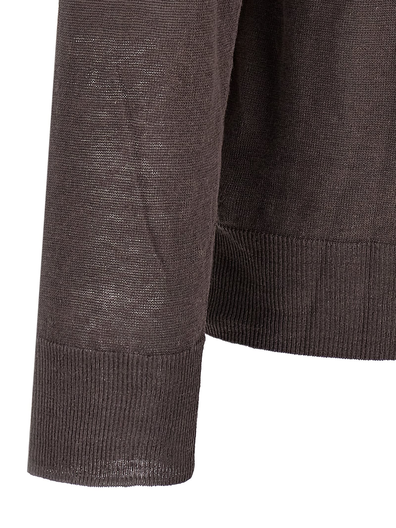 Ballantyne Argyle Sweater In Brown