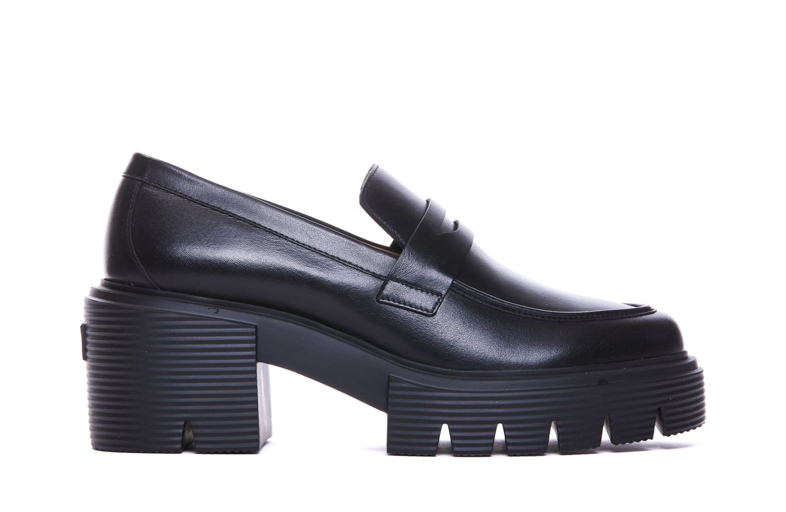 Shop Stuart Weitzman Soho Loafers In Black