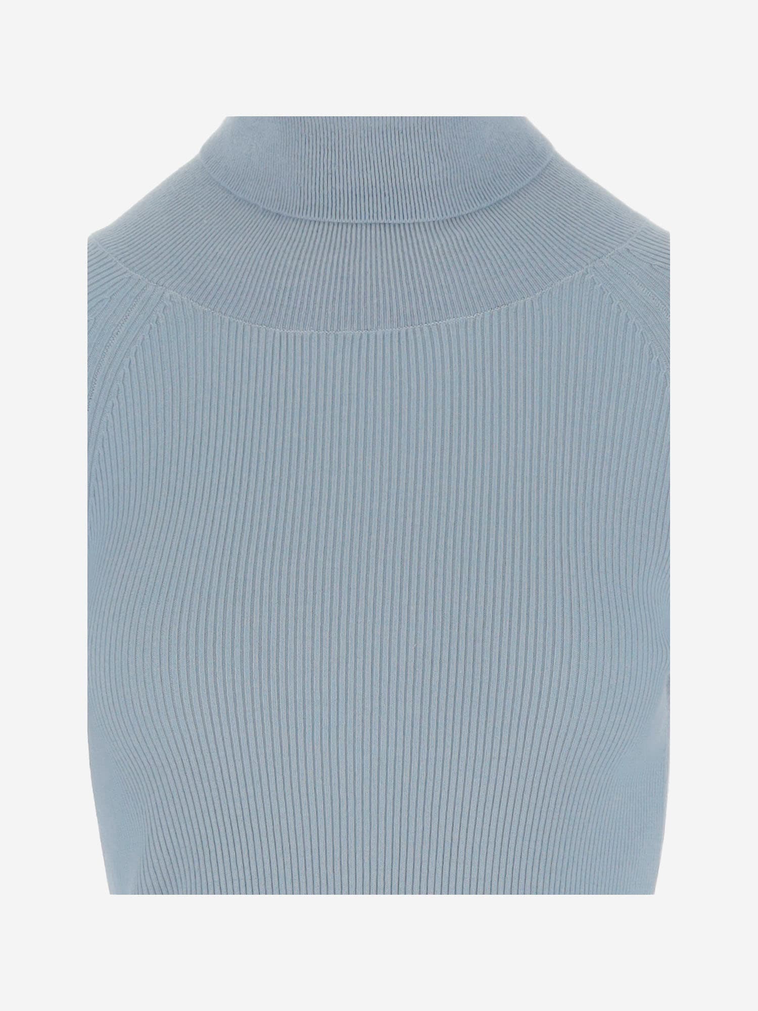 Shop Oliver Lattughi Cashmere And Silk Pullover In Light Blue