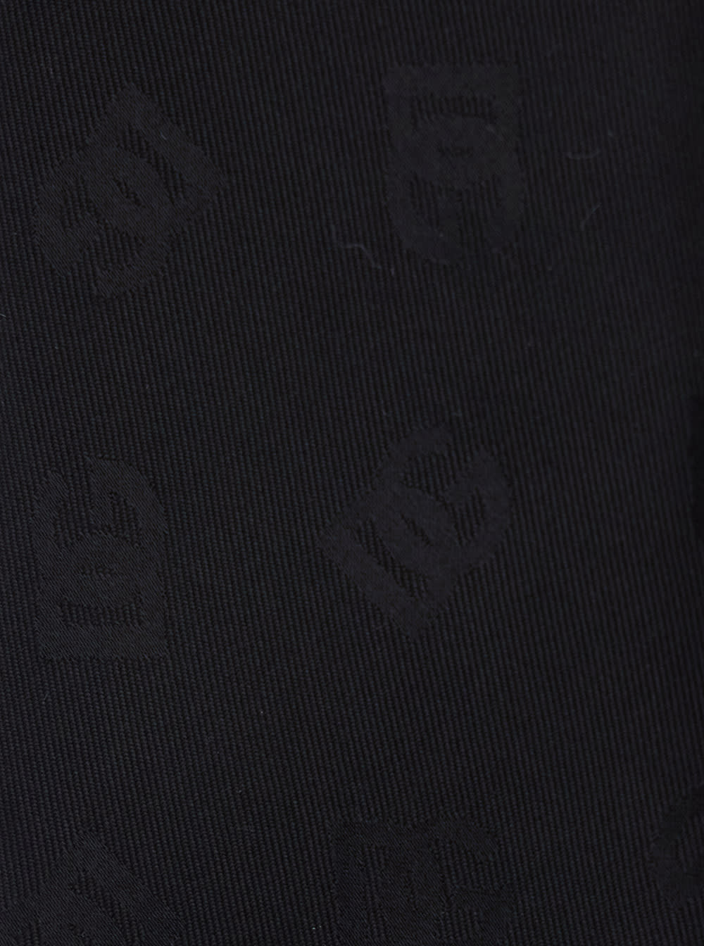 Dolce & Gabbana Black Tie With Tie Closure On The Rear And All-over Logo Embroidery In Silk Man In Black