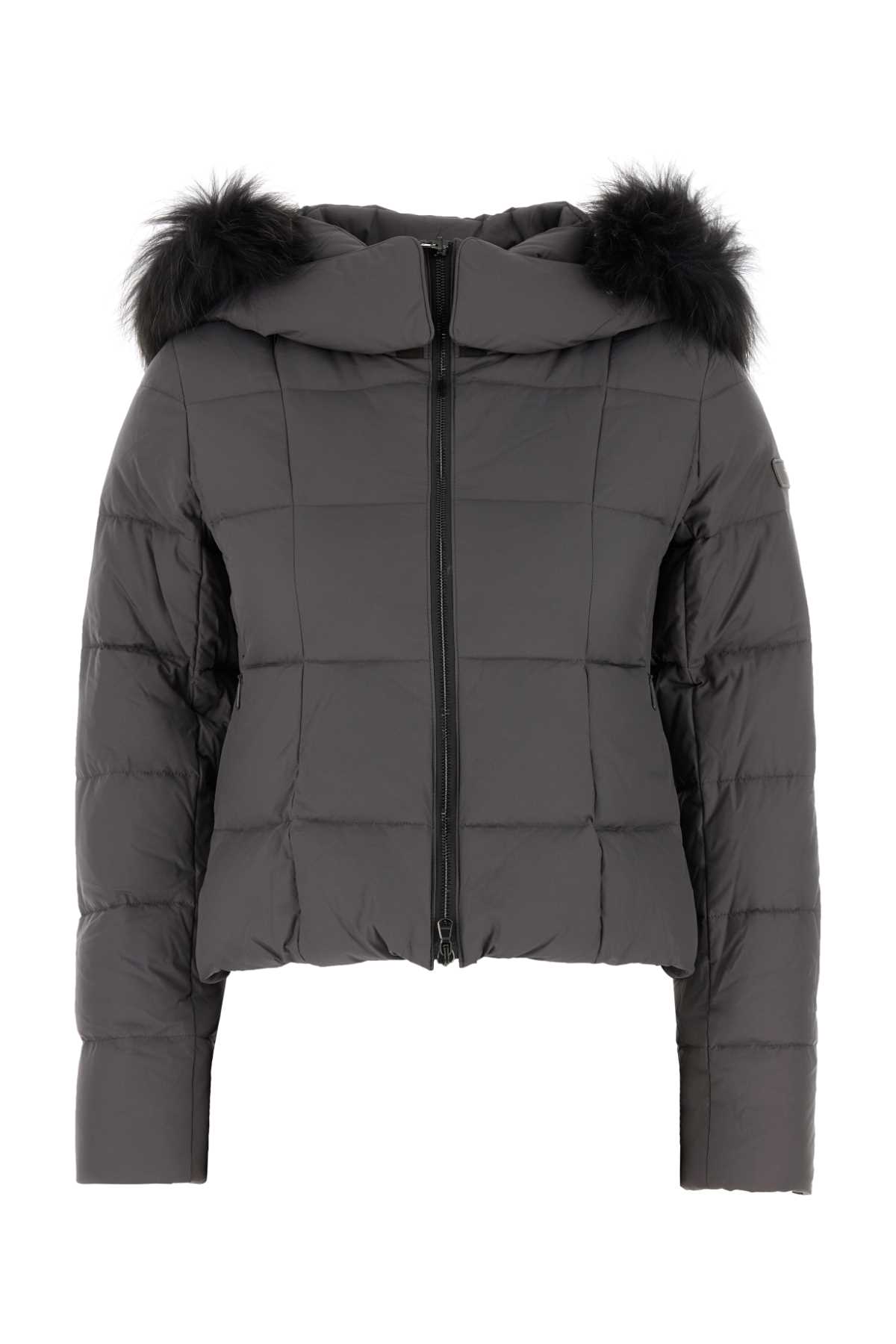 Dark Grey Nylon Aveci Down Jacket