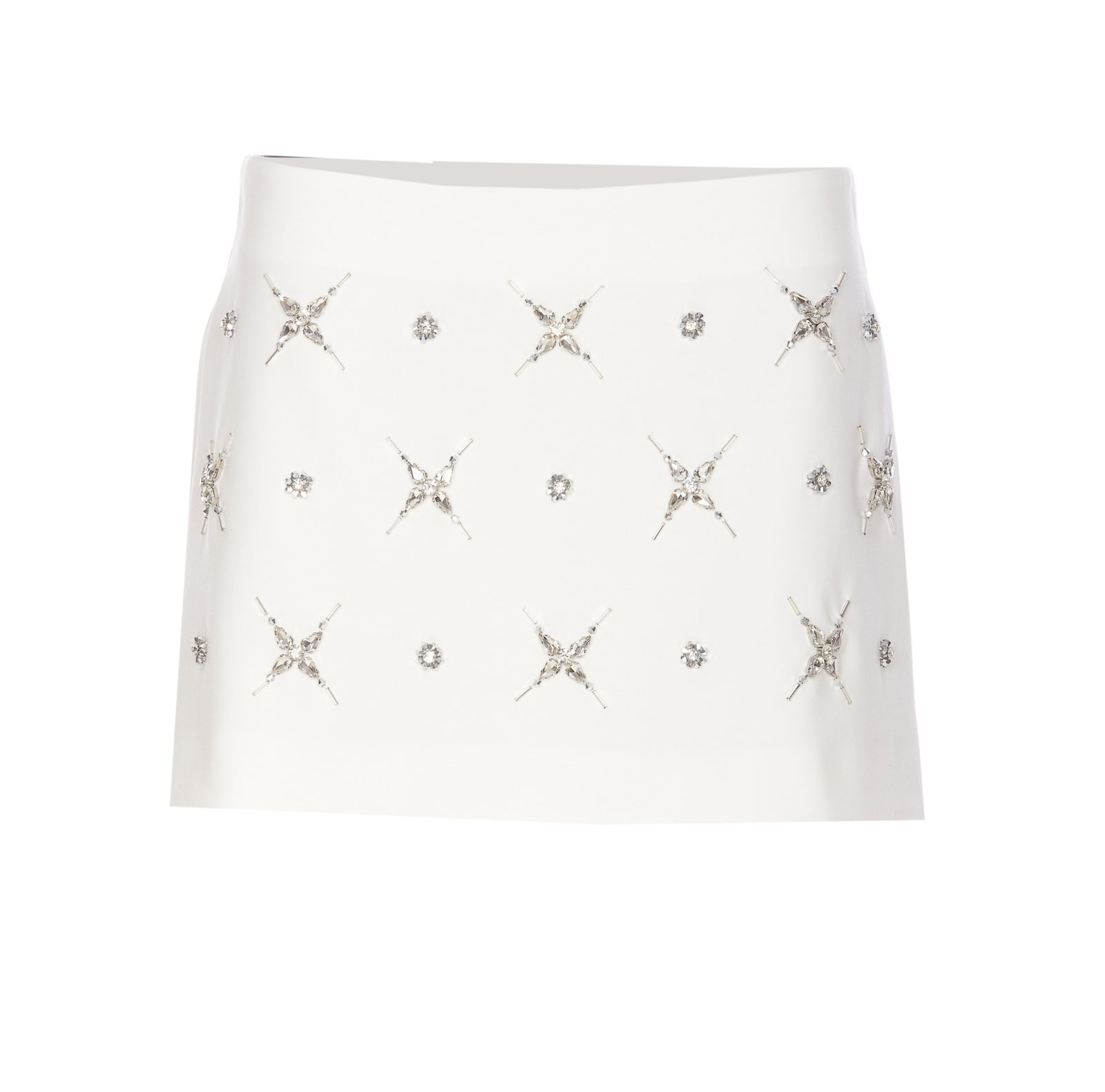 Shop Pinko Grass Mini Skirt In White