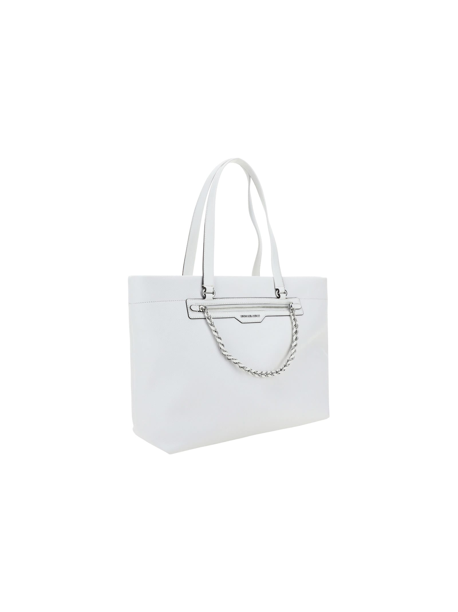 Shop Michael Michael Kors Shopping Bag In White