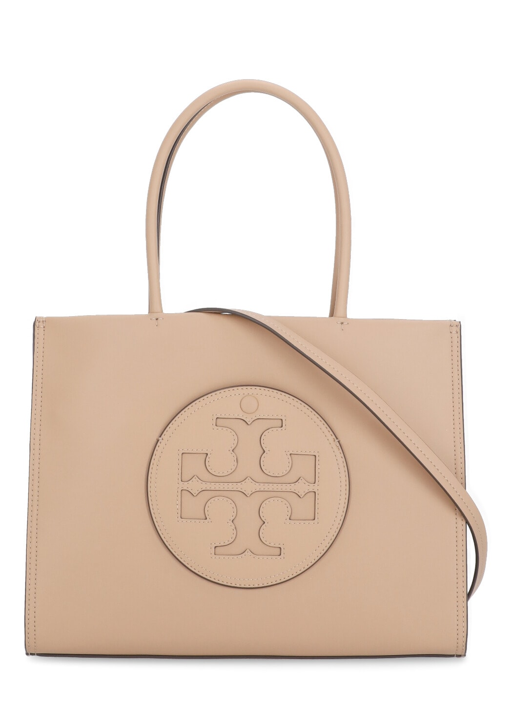 Shop Tory Burch Ella Shopping Bag In Beige