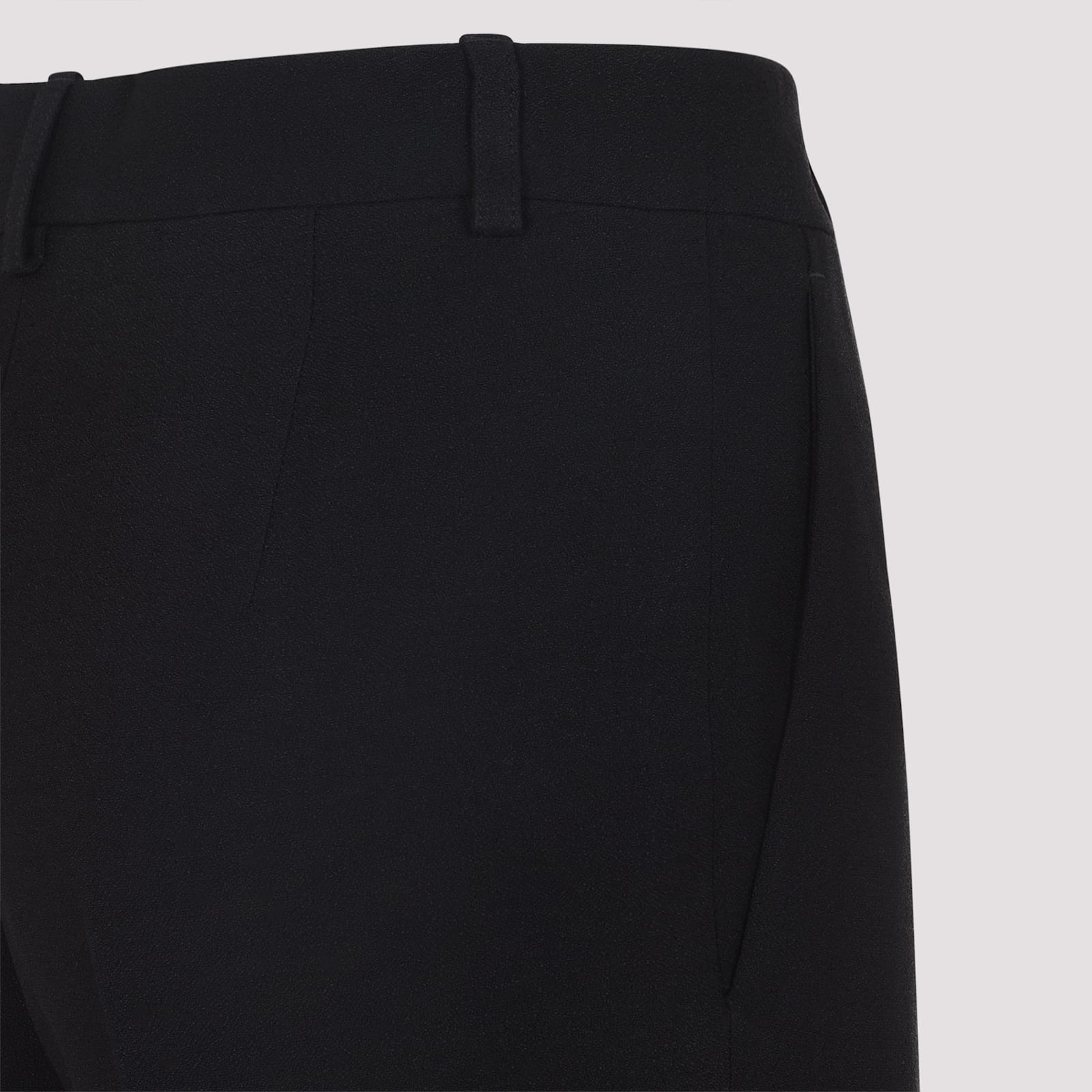 Balenciaga Women Black Fluid Viscose Flared Trousers In Black