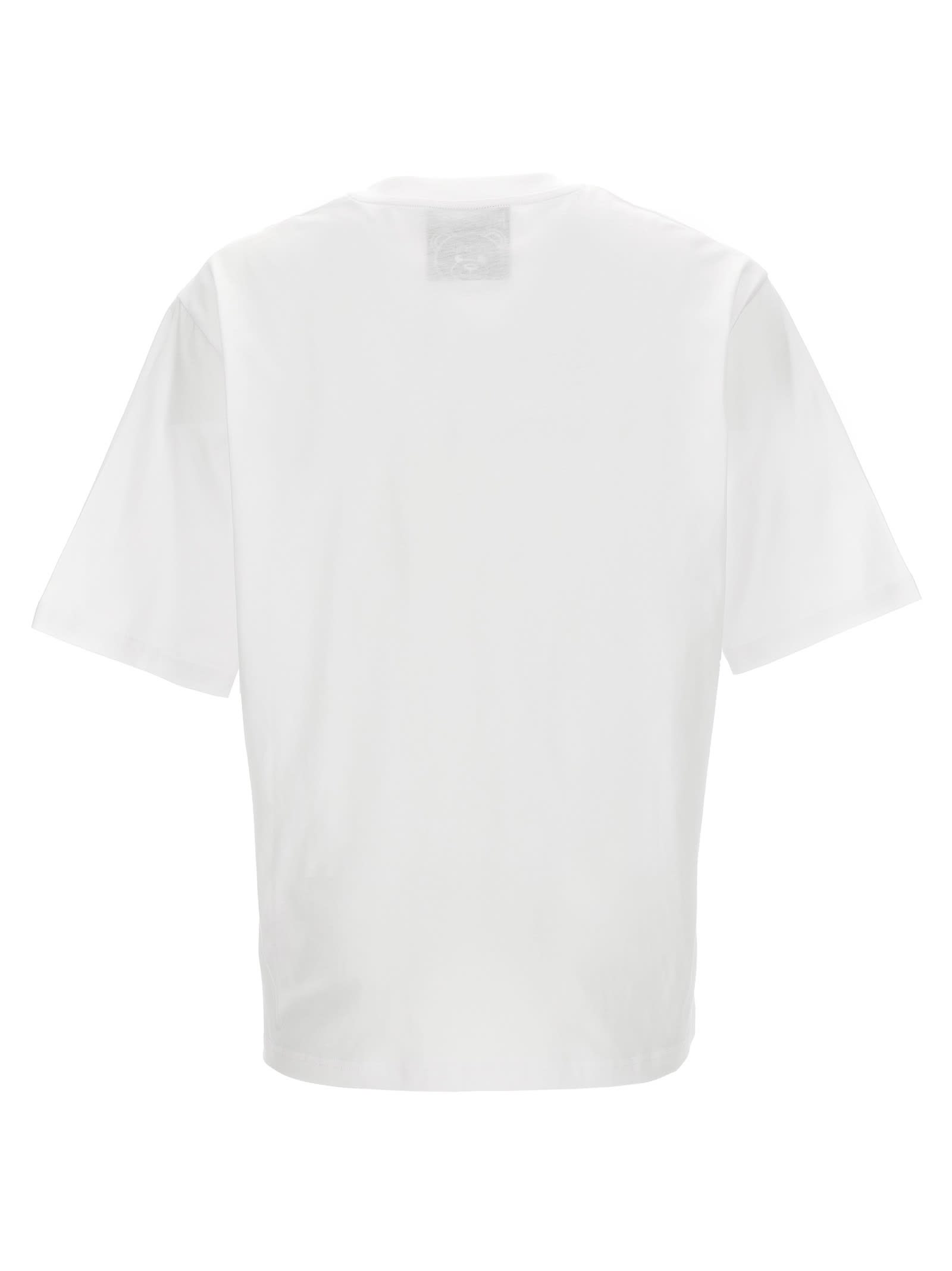 Shop Moschino Archive Teddy T-shirt In Bianco