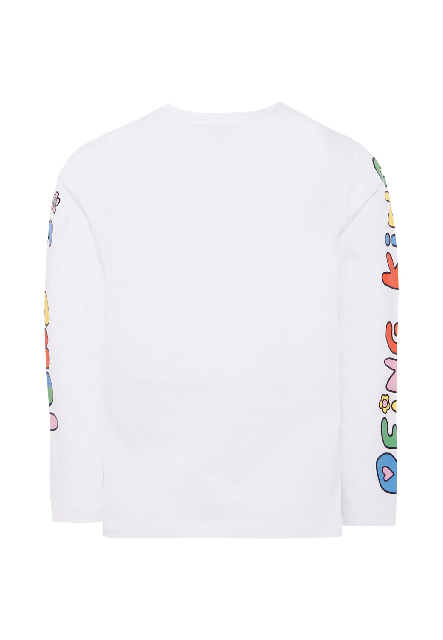 Stella Mccartney White T-shirt For Kids With Colorful Print In White