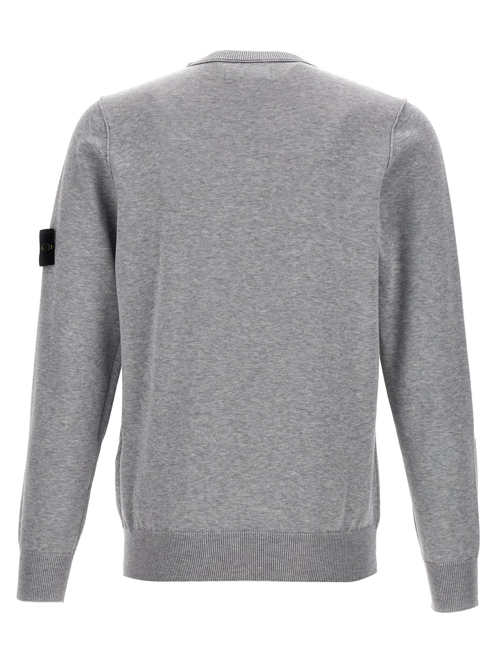 Stone Island Jersey With Logo In Gray
