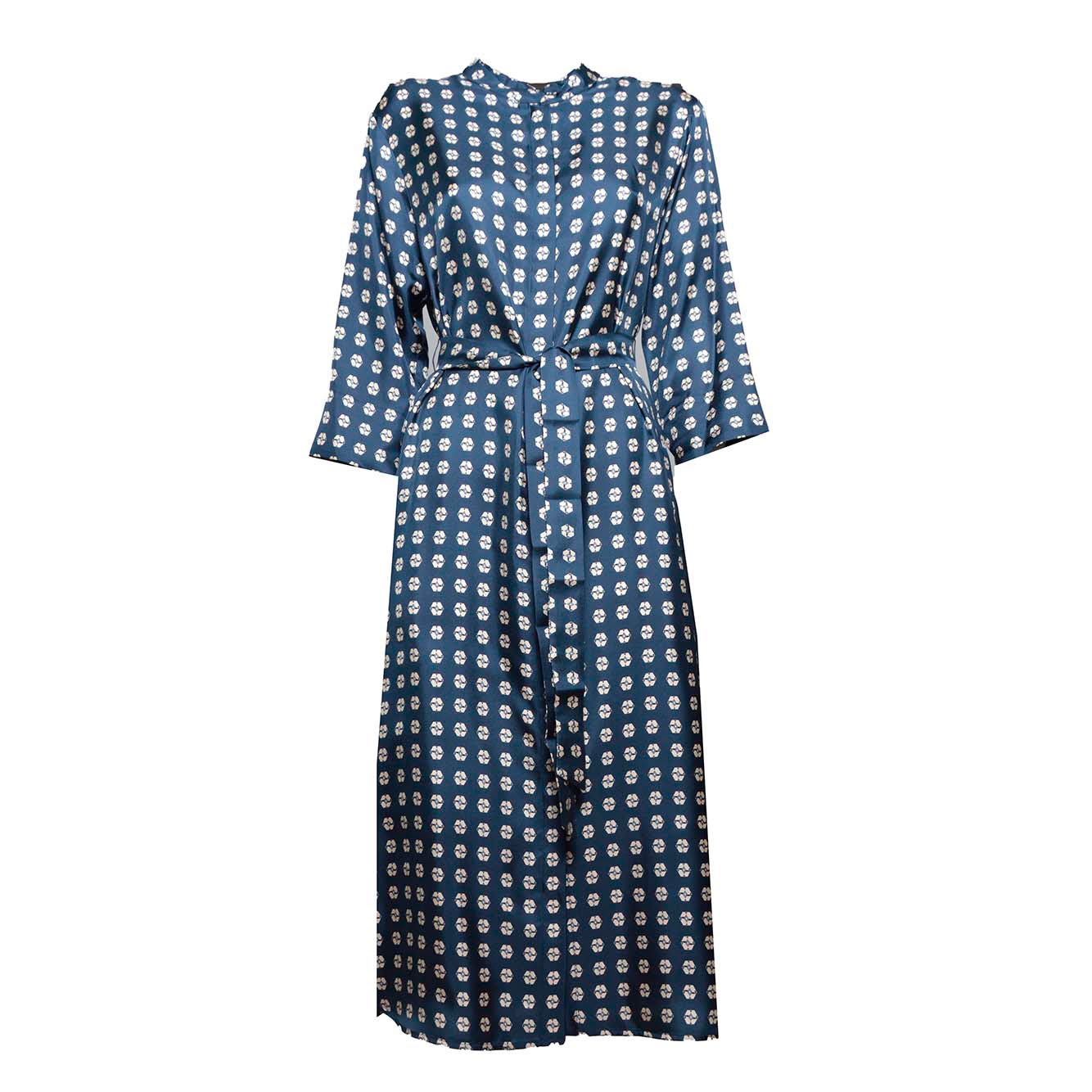 MAX MARA ALL-OVER PRINTED TIED WAIST DRESS 