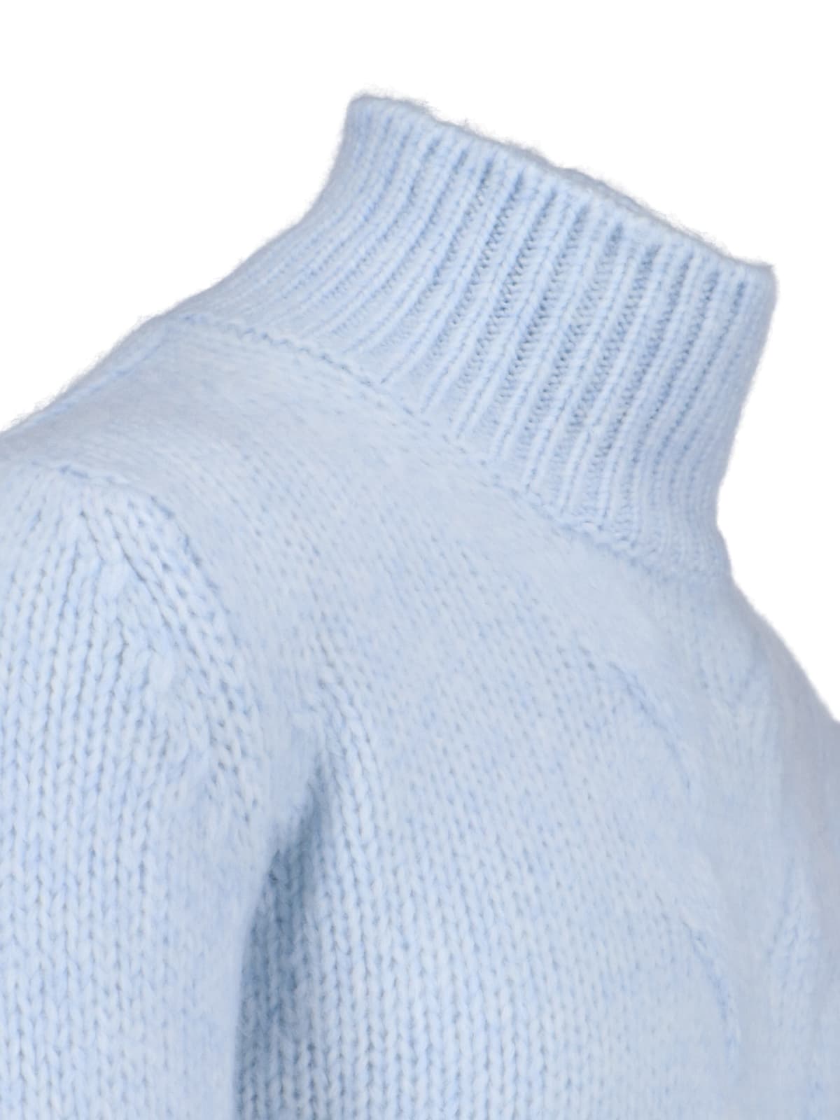 Shop K-way High Neck Sweater In Light Blue