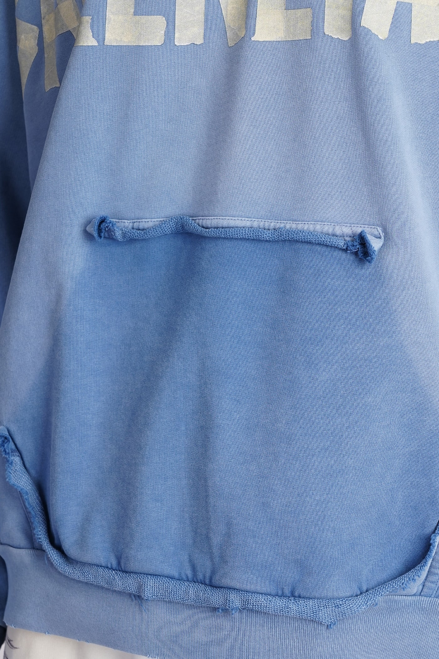 Shop Balenciaga Sweatshirt In Cyan Cotton