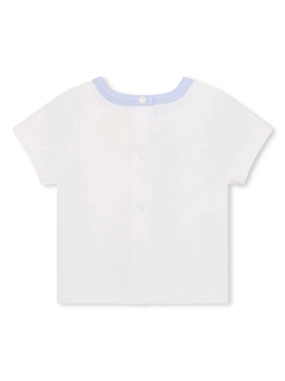 Shop Givenchy 4g T-shirt And Dungaree Set In White And Light Blue