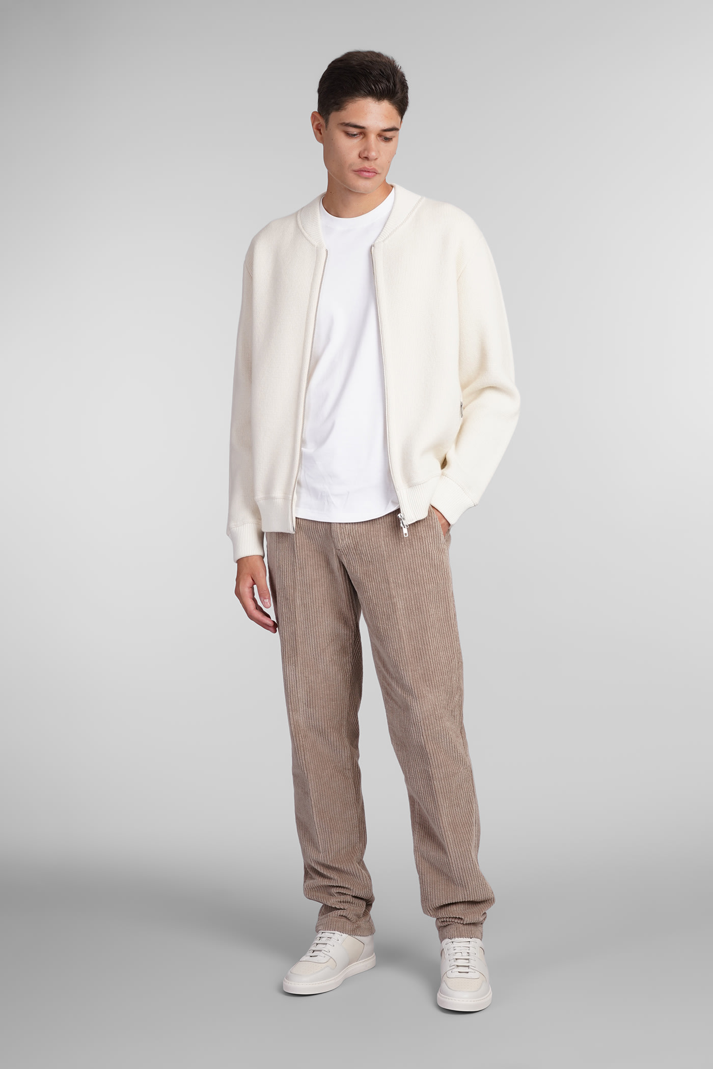 Shop Briglia 1949 Bg32 Pants In Beige Cotton