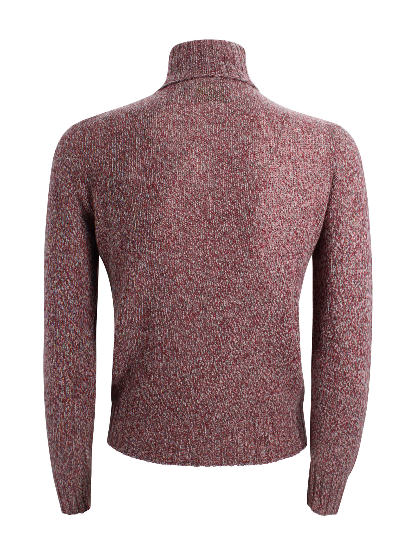 Be You Round Neck Cashmere Sweater In A Mottled Texture In Black