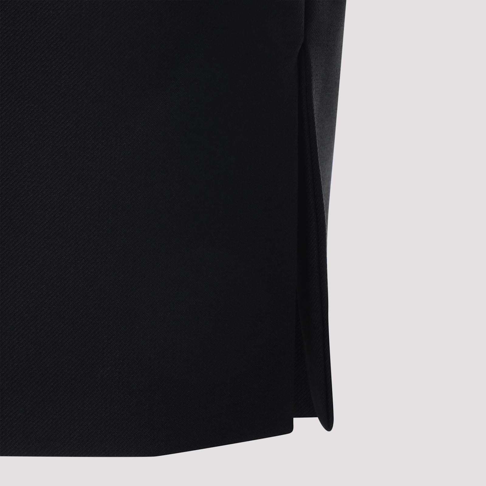 Gucci Straight Leg Formal Trousers With Classic Closure And Stretched Fold In Black