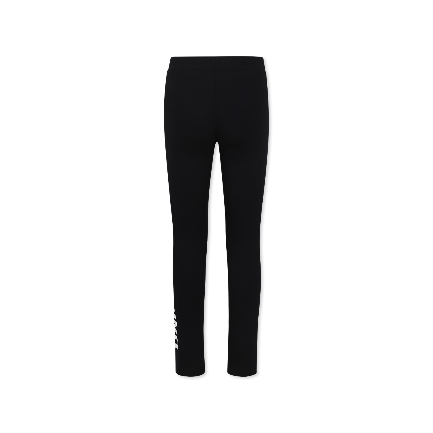 Moschino Black Leggings For Girl With Logo