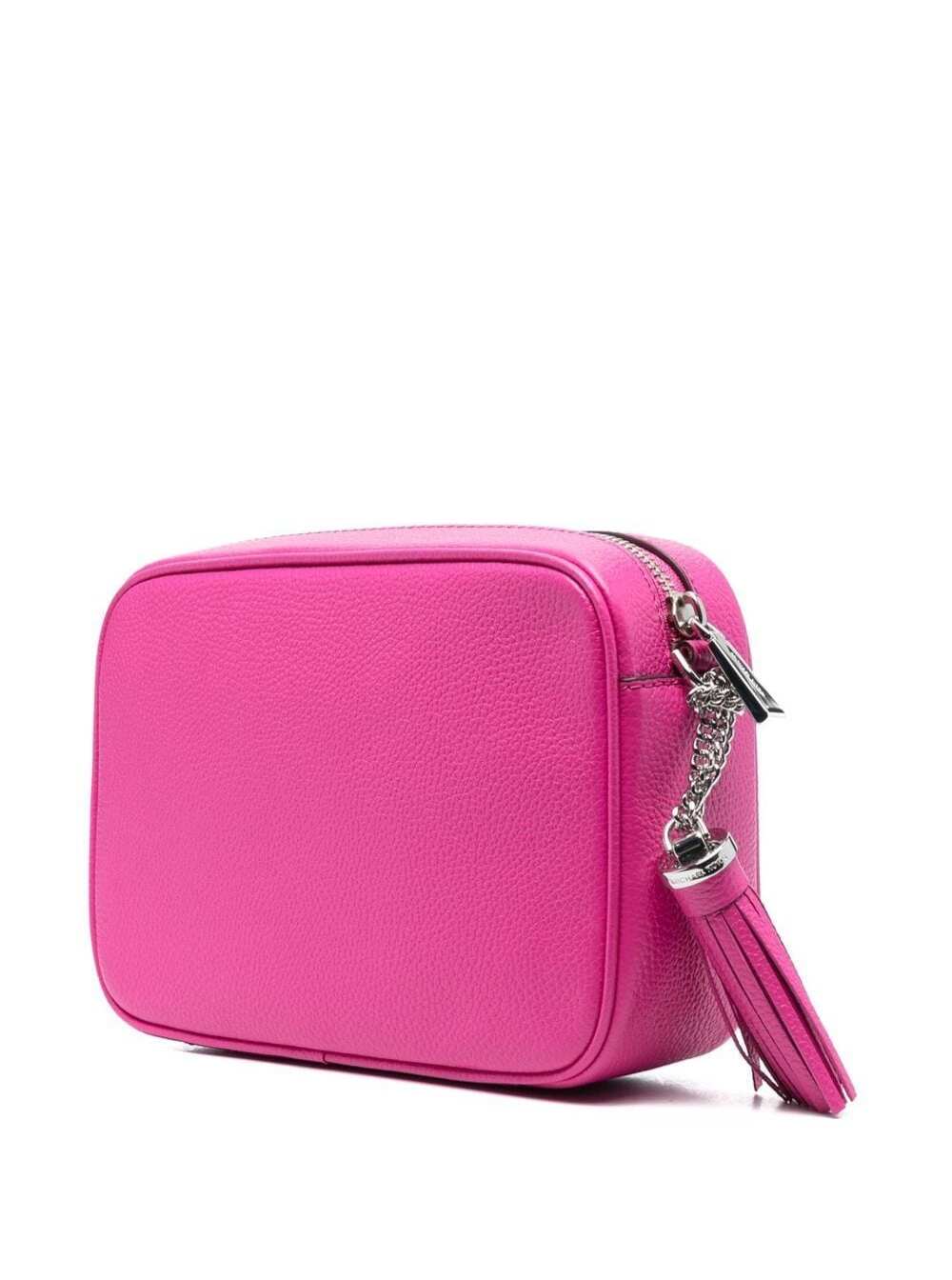 Michael Kors Jet Set Crossbody Bag In Fuchsia