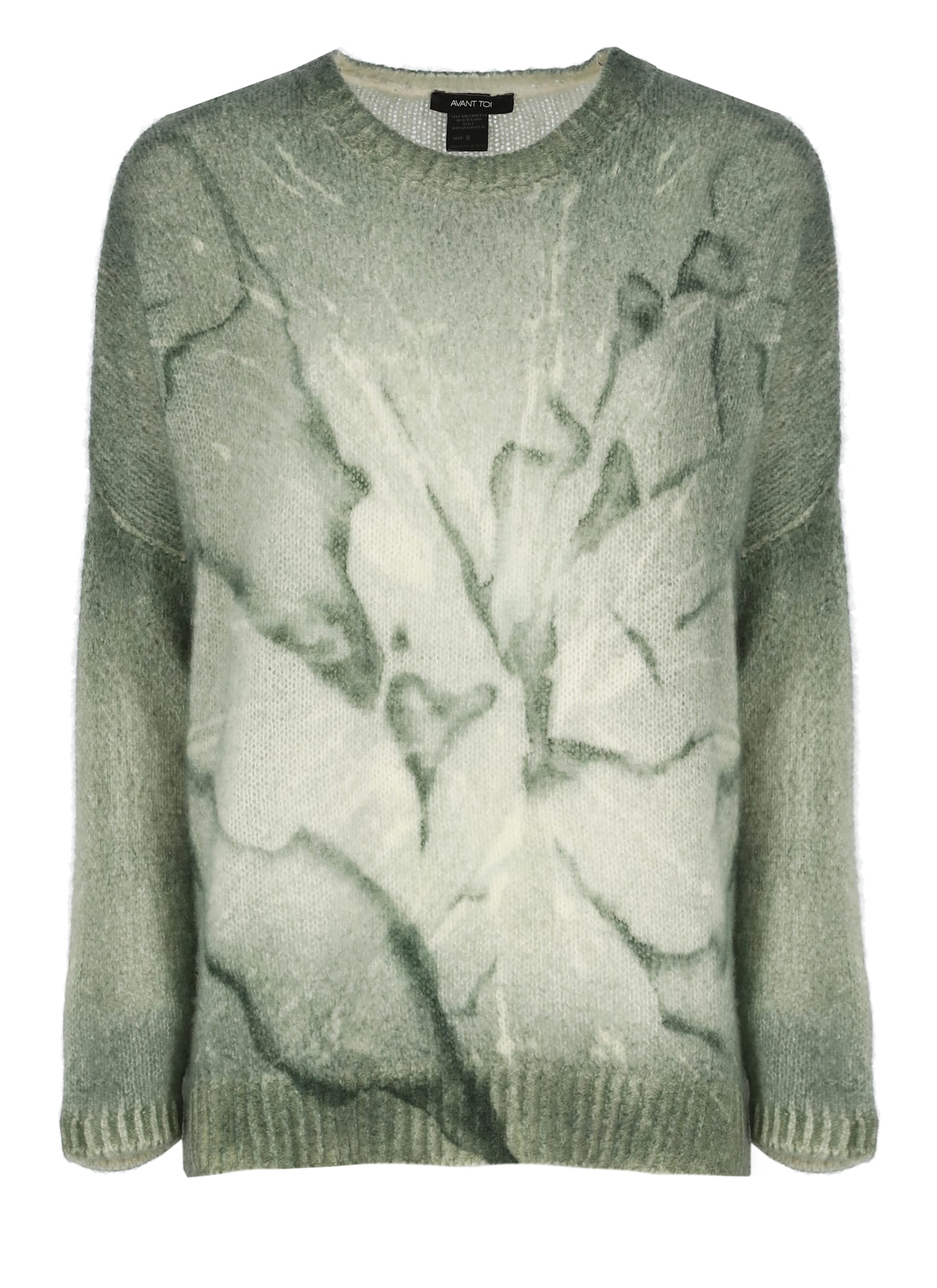 Shop Avant Toi Cashmere And Silk Sweater In Green